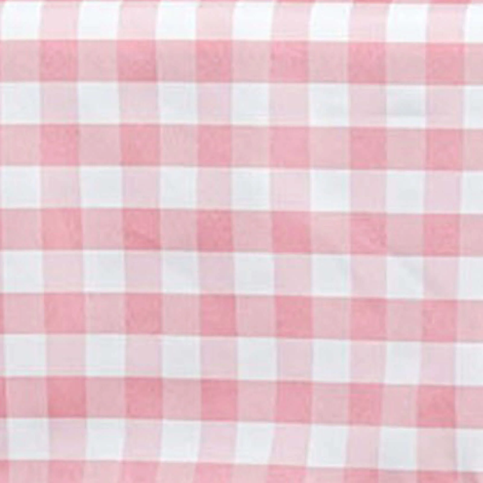 Polyester Square Tablecloth 54"x54" White/Rose Quartz Checkered Buffalo Plaid Table Cover - Image 8