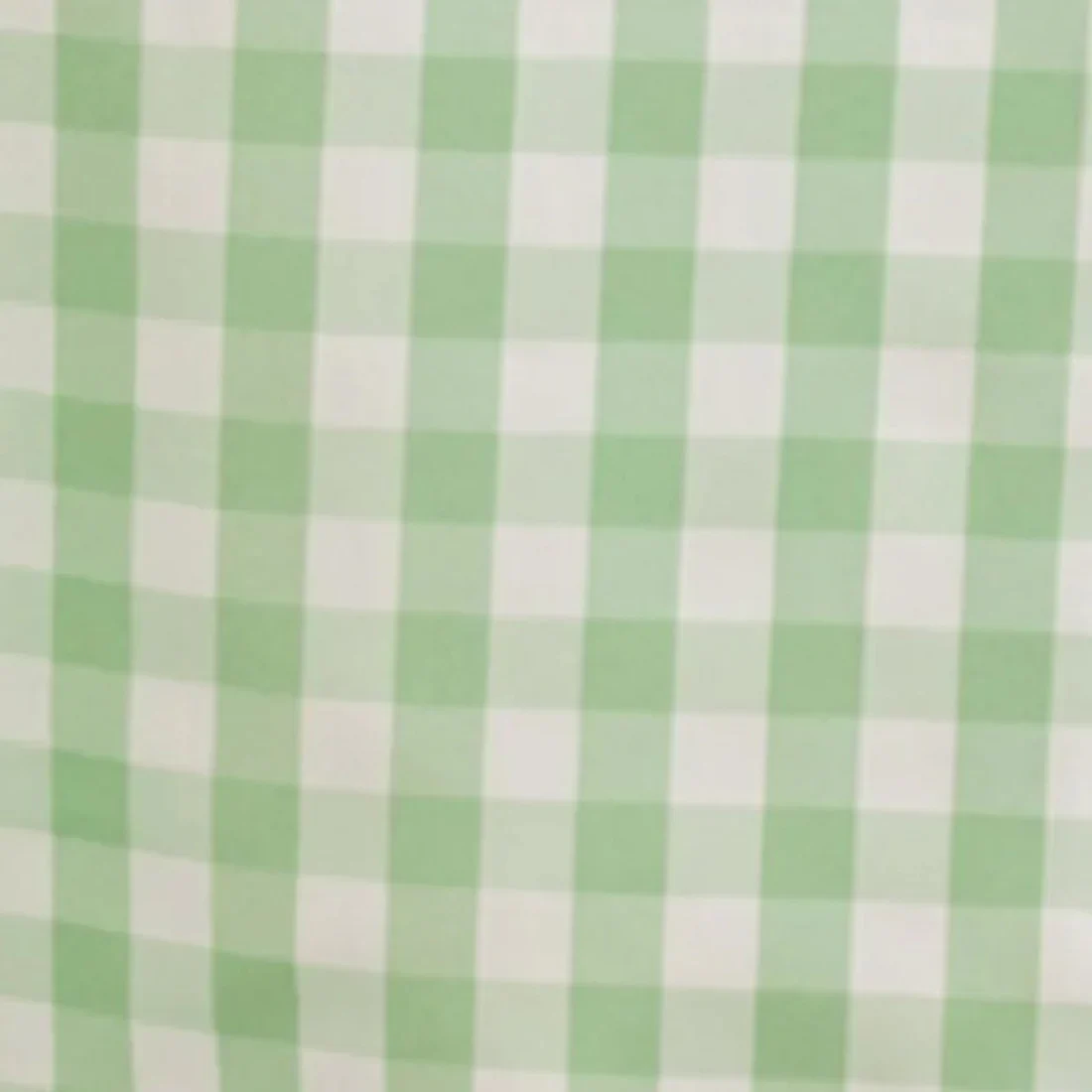 Polyester Square Tablecloth 54"x54" White/Sage Green Checkered Buffalo Plaid Table Cover - Image 9