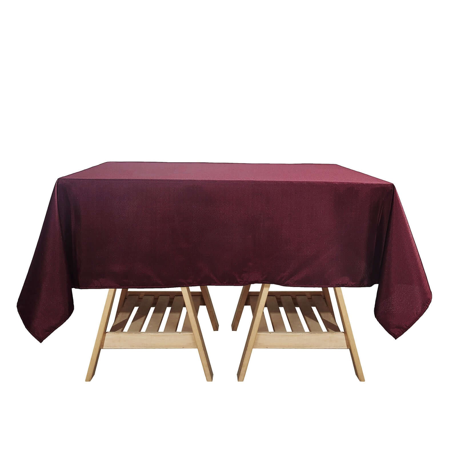 Polyester Square Tablecloth 70"x70" Burgundy - Wrinkle-Resistant Table Cover - Image 6