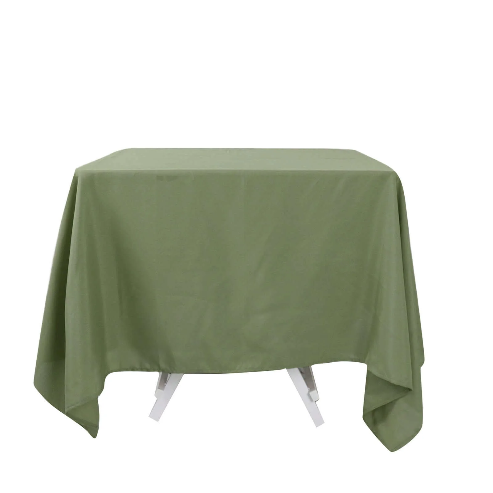 Polyester Square Tablecloth 70"x70" Dusty Sage Green - Wrinkle-Resistant Table Cover - Image 7