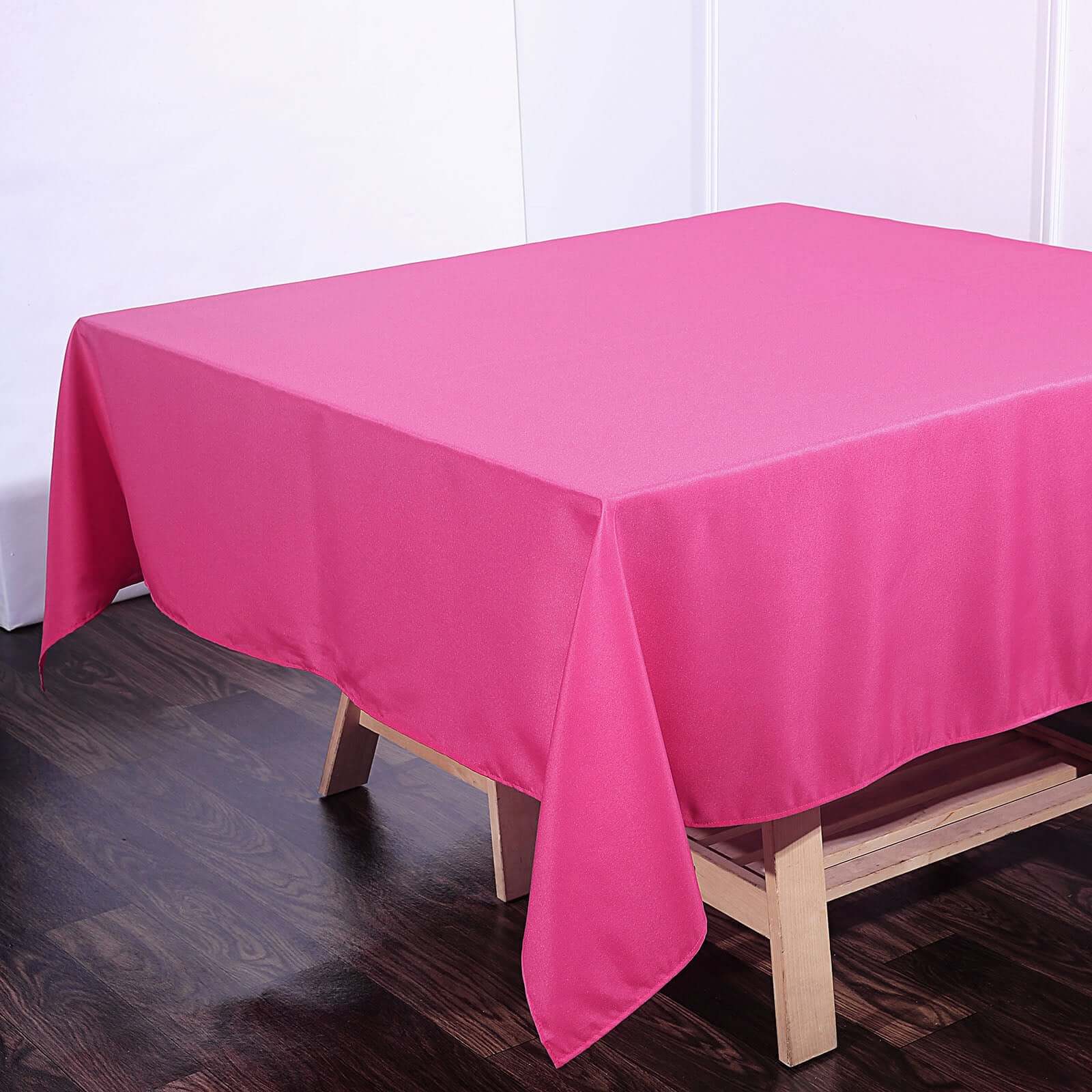 Polyester Square Tablecloth 70"x70" Fuchsia - Wrinkle-Resistant Table Cover - Image 7