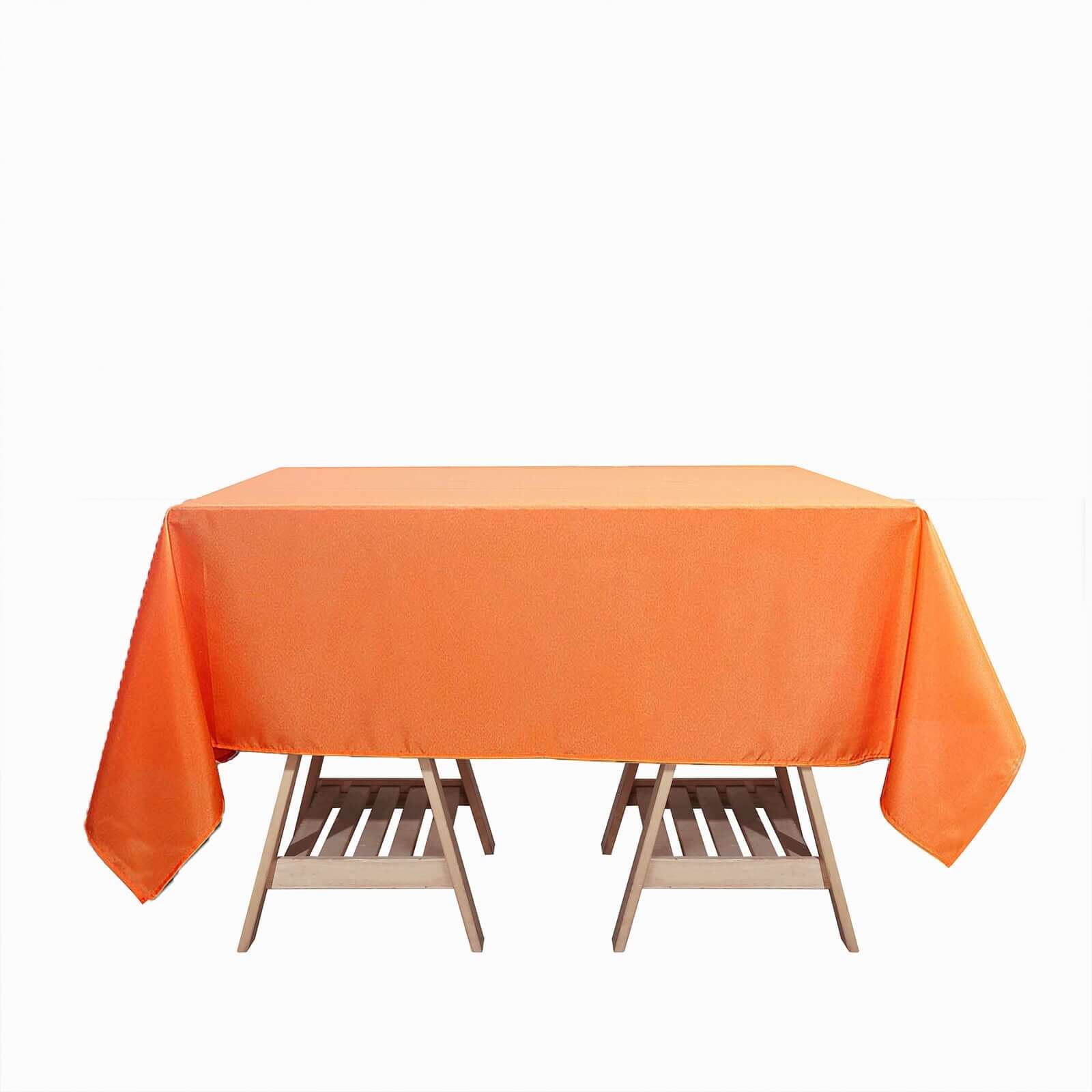 Polyester Square Tablecloth 70"x70" Orange - Wrinkle-Resistant Table Cover - Image 6