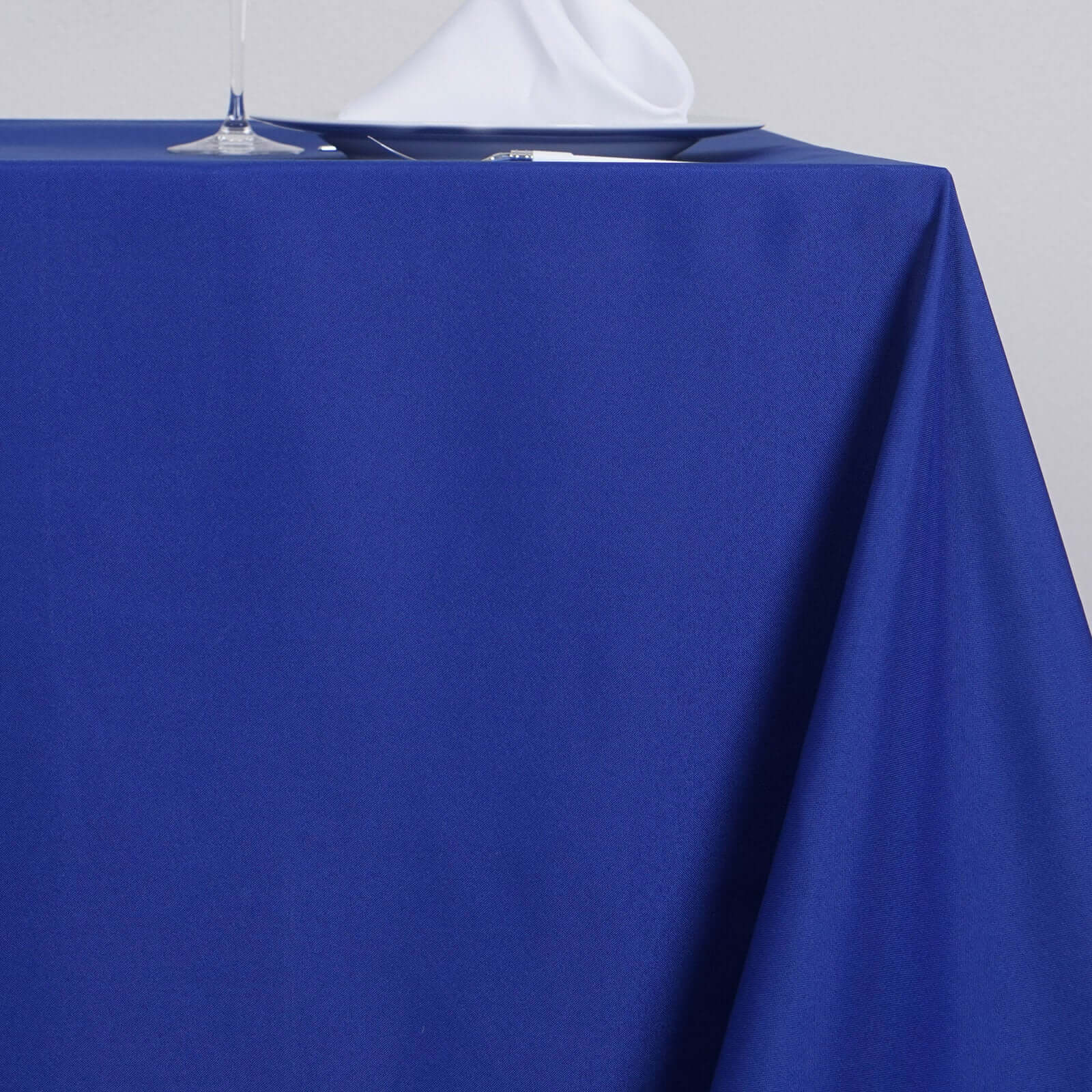 Polyester Square Tablecloth 70"x70" Royal Blue - Wrinkle-Resistant Table Cover - Image 2
