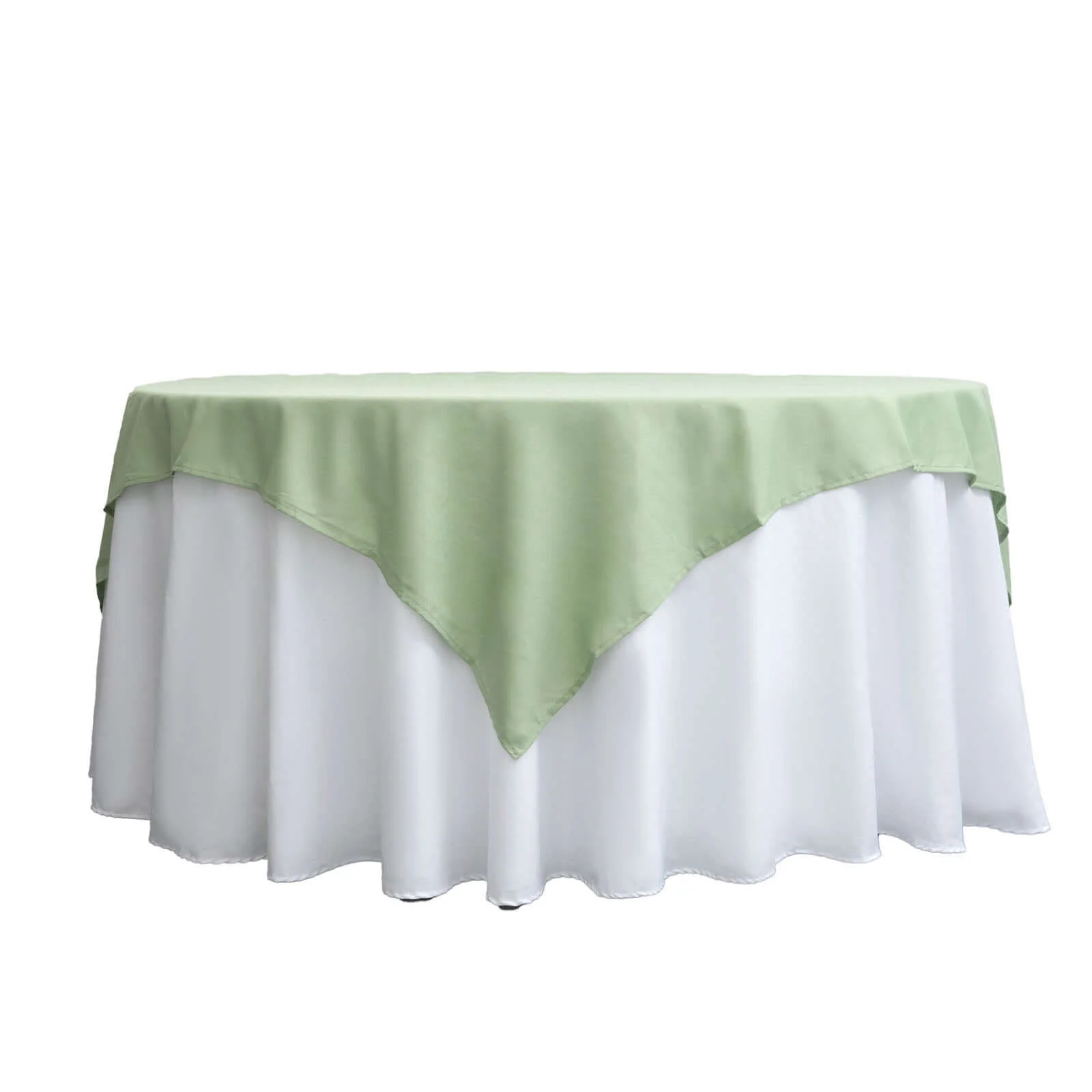 Polyester Square Tablecloth 70"x70" Sage Green - Wrinkle-Resistant Table Cover - Image 7