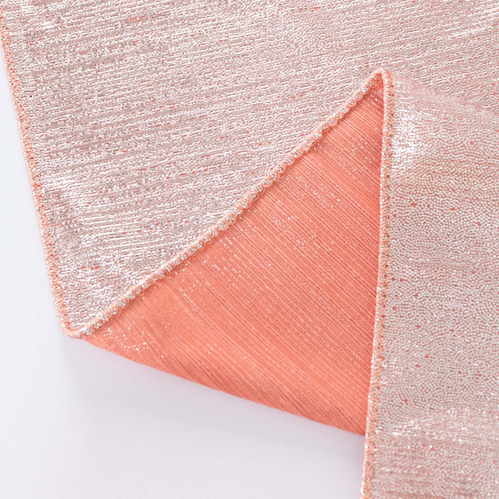 Polyester Table Overlay 72"x72" Rose Gold - Shimmer Sequin Dots Wrinkle-Free Table Topper - Image 7