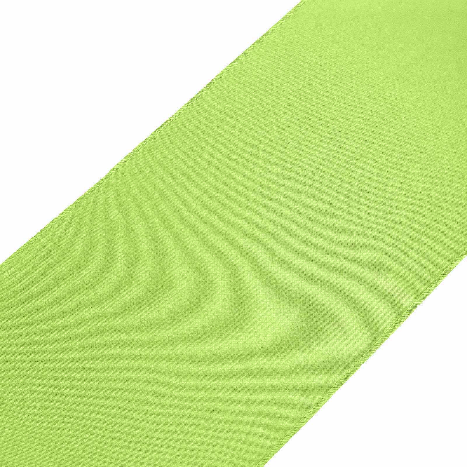 Polyester Table Runner 12"x108" Apple Green - Wrinkle-Resistant & Durable Table Decor - Image 7