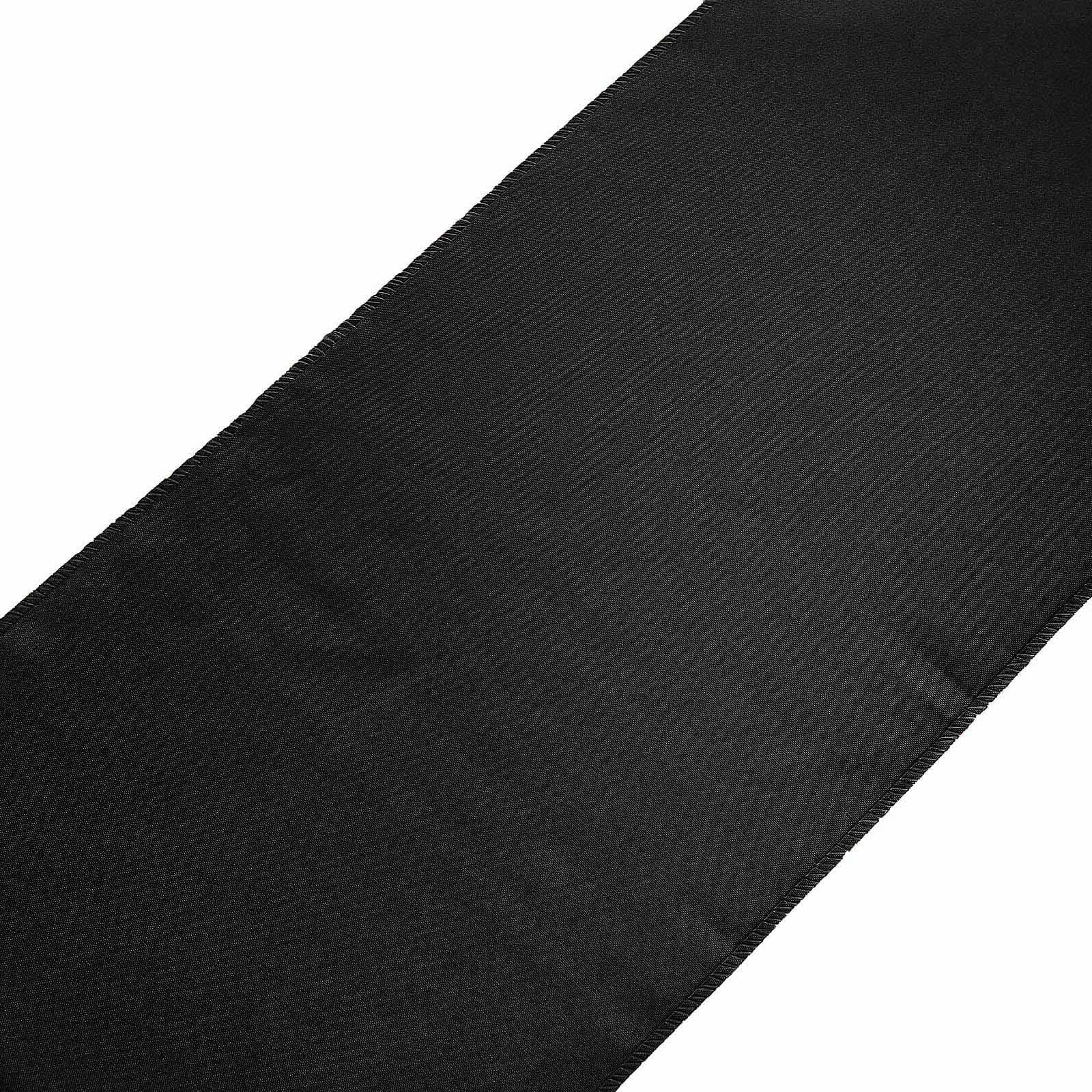 Polyester Table Runner 12"x108" Black - Wrinkle-Resistant & Durable Table Decor - Image 7