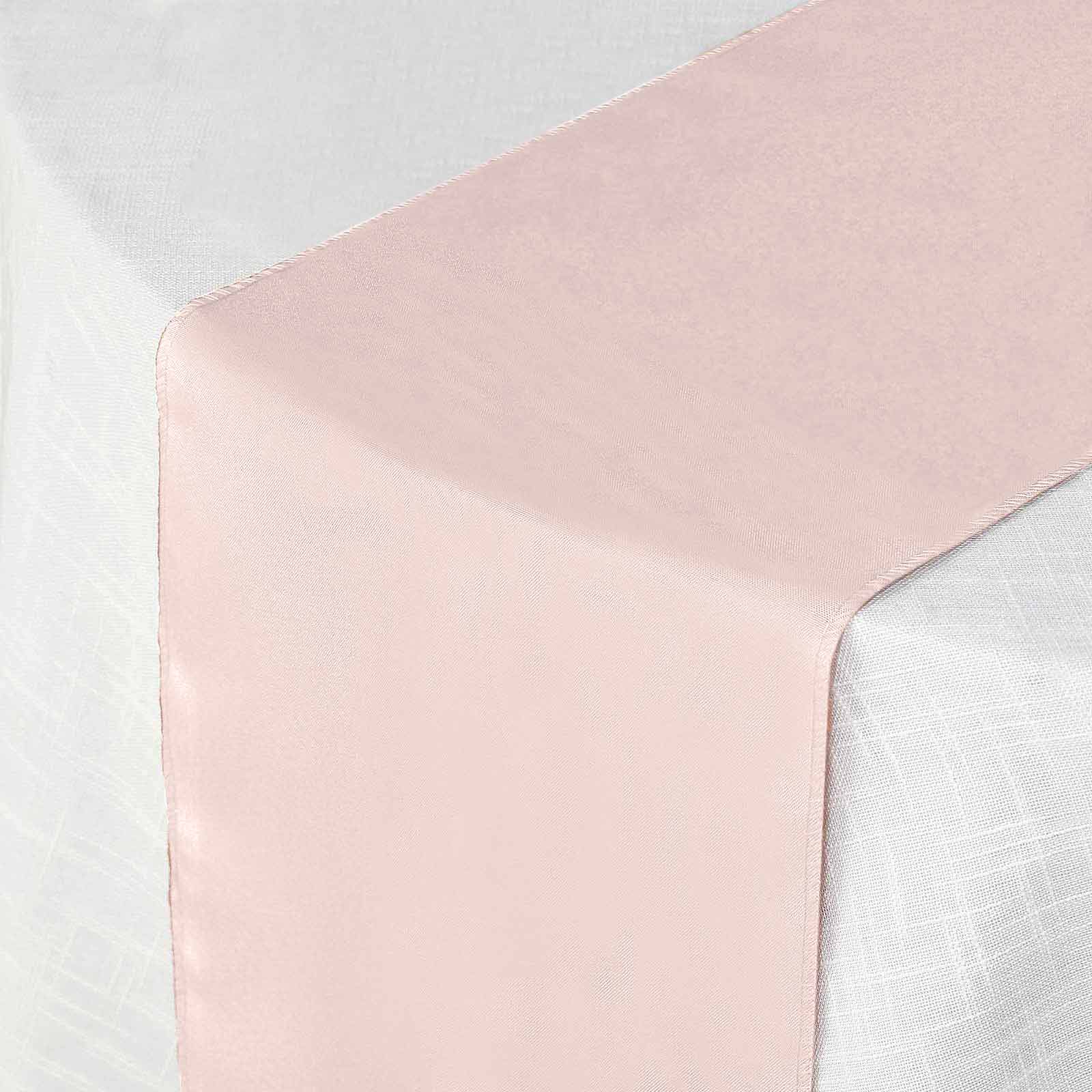 Polyester Table Runner 12"x108" Blush - Wrinkle-Resistant & Durable Table Decor - Image 7