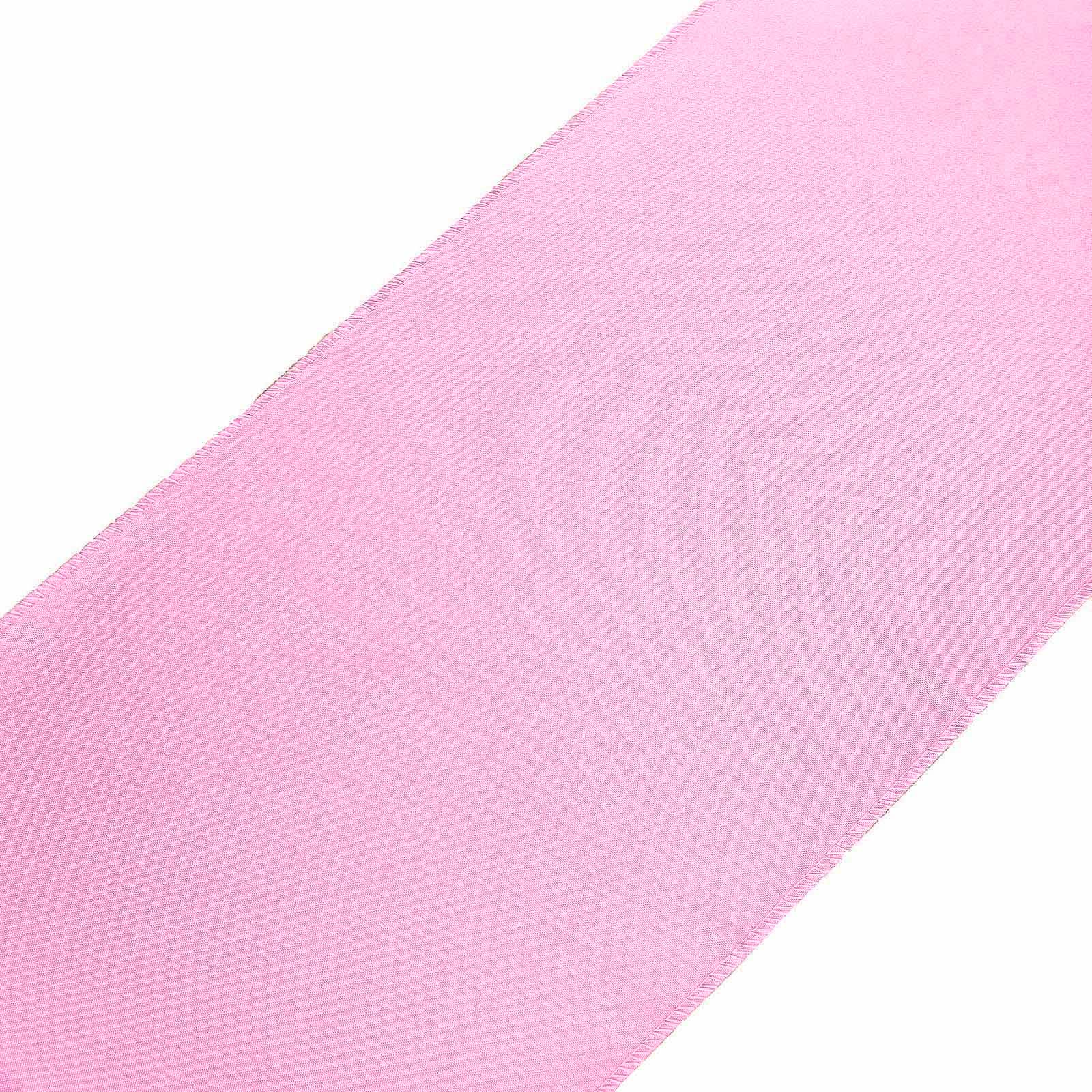 Polyester Table Runner 12"x108" Pink - Wrinkle-Resistant & Durable Table Decor - Image 7