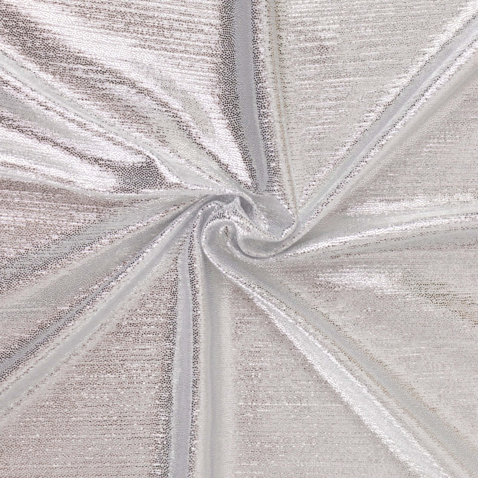 Polyester Table Runner 12"x108" Silver with Shimmer Sequin Dots Design - Wrinkle-Free Finish - Image 9
