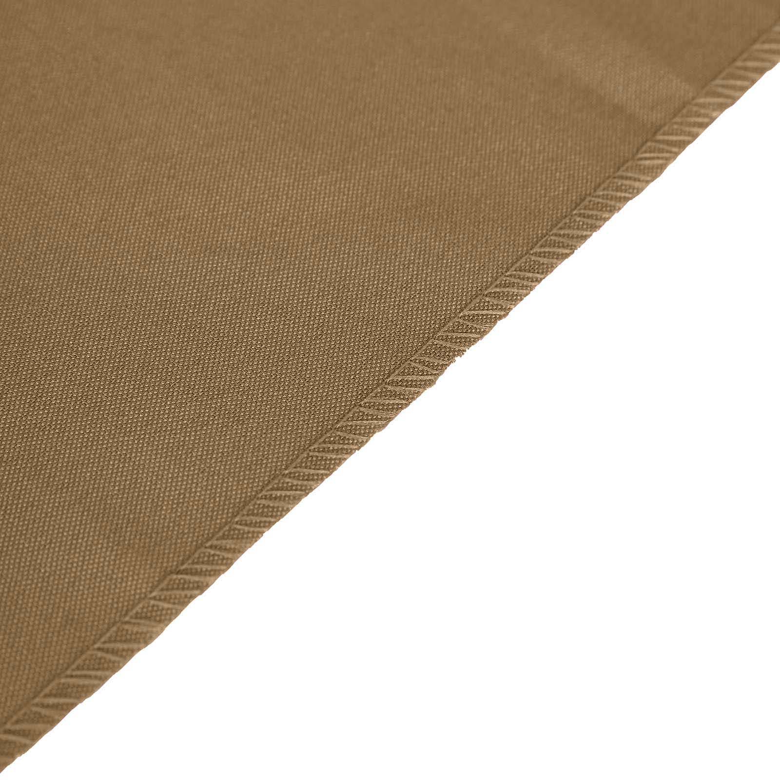 Polyester Table Runner 12"x108" Taupe - Wrinkle-Resistant & Durable Table Decor - Image 3