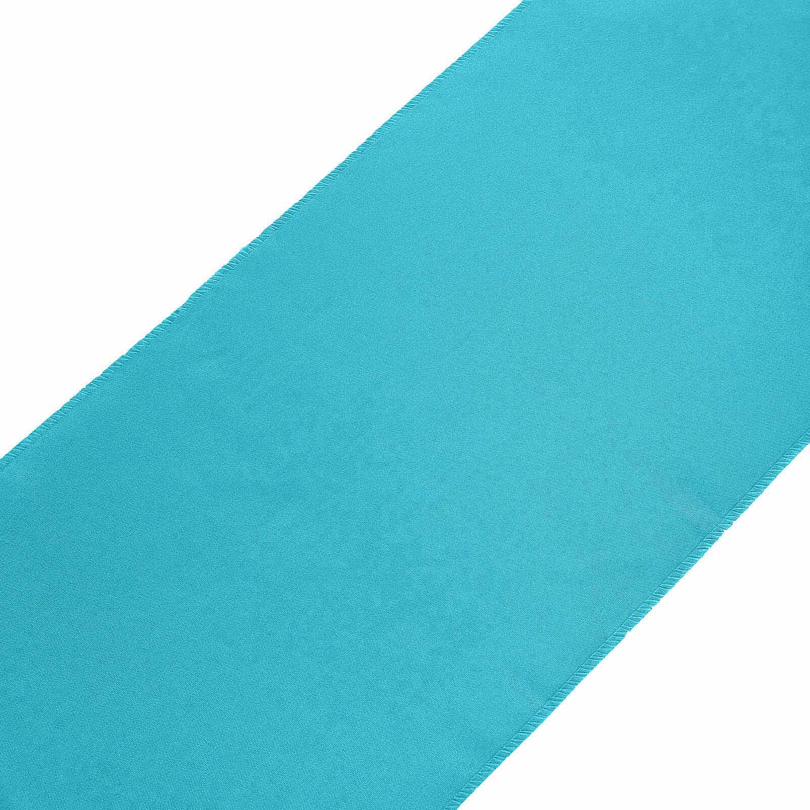 Polyester Table Runner 12"x108" Turquoise - Wrinkle-Resistant & Durable Table Decor - Image 7