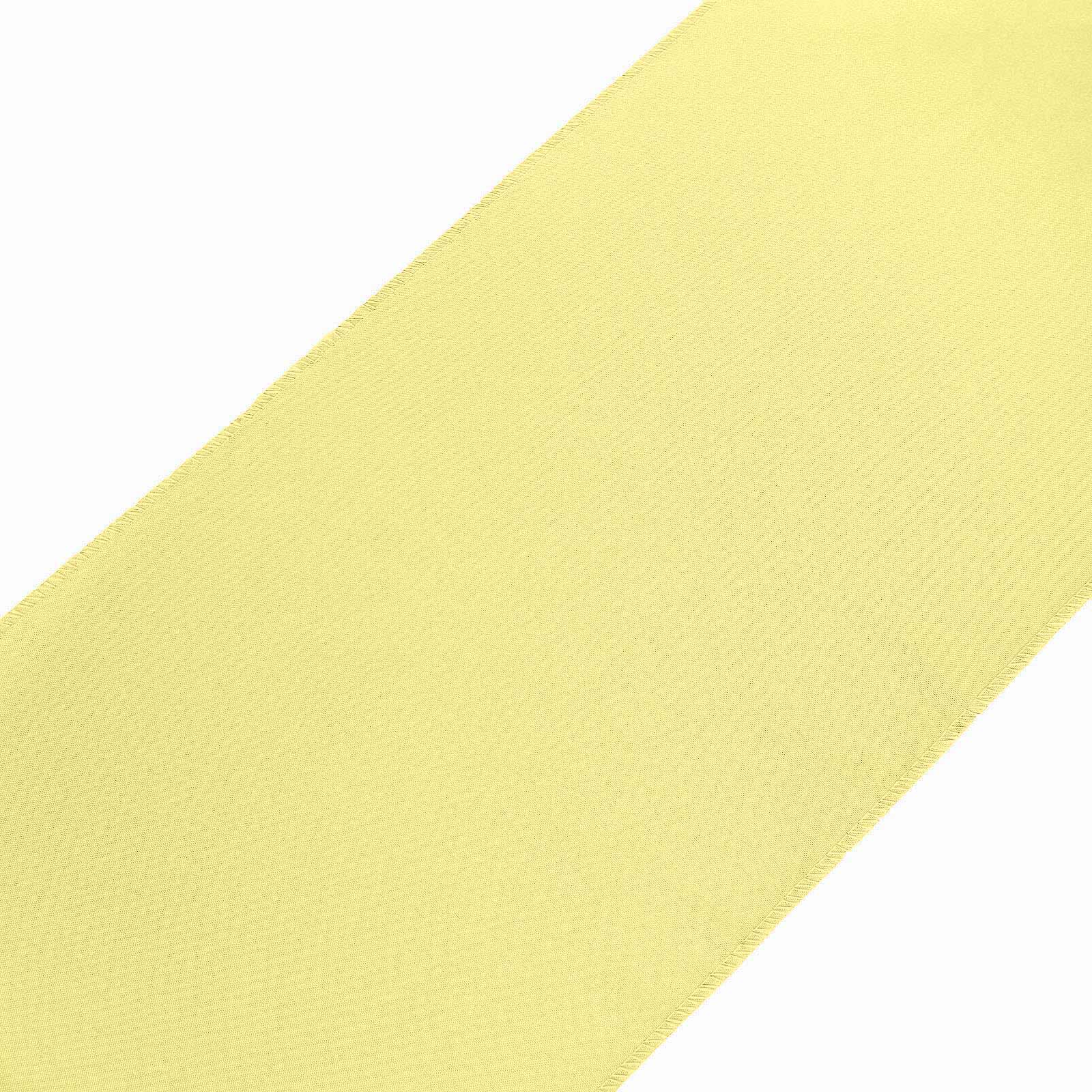 Polyester Table Runner 12"x108" Yellow - Wrinkle-Resistant & Durable Table Decor - Image 7