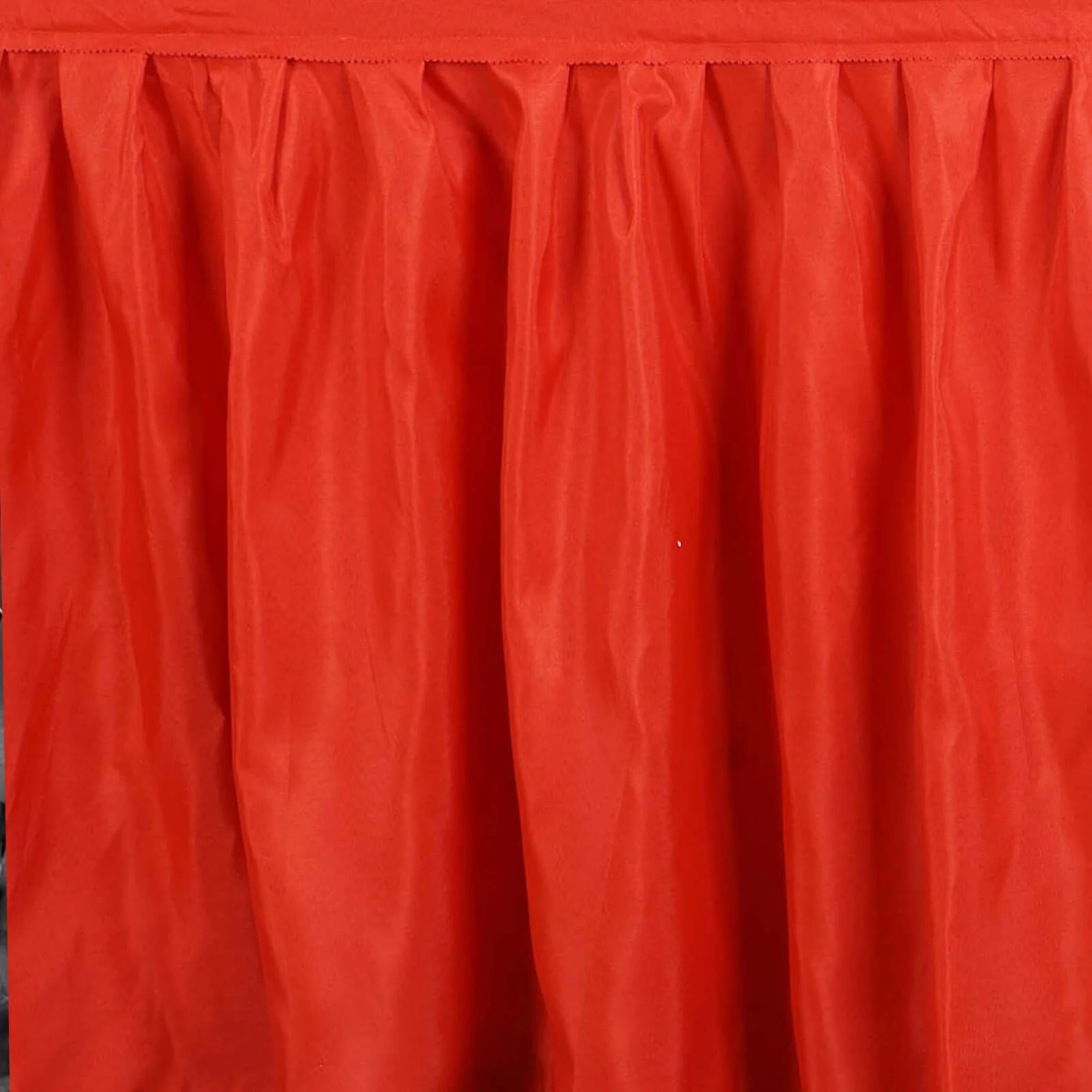 Polyester Table Skirt 17ft Red - Stylish Pleated Table Cover - Image 6