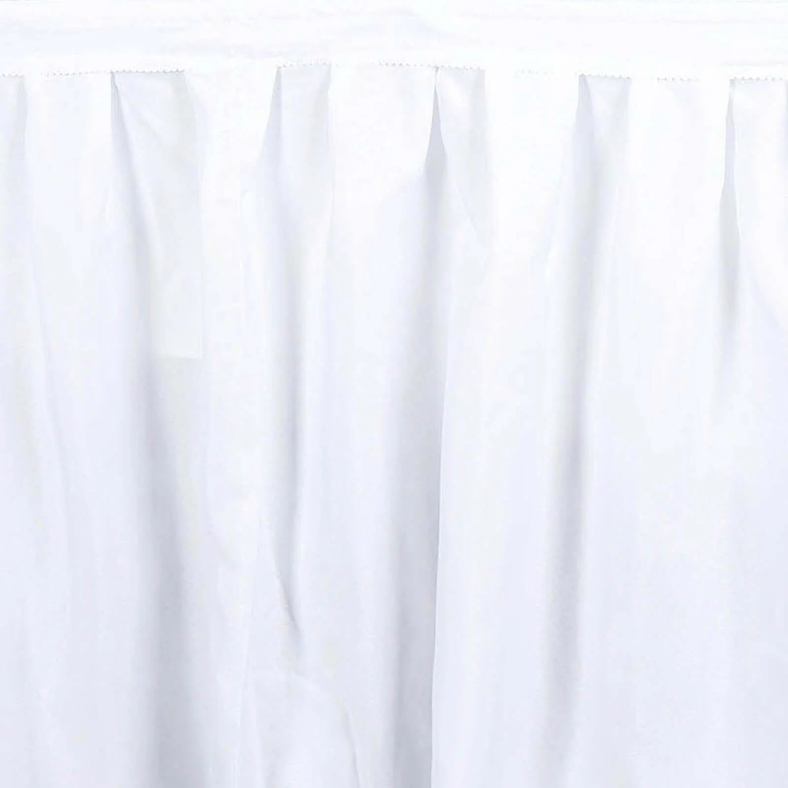 Polyester Table Skirt 17ft White - Stylish Pleated Banquet Folding Table Cover - Image 6