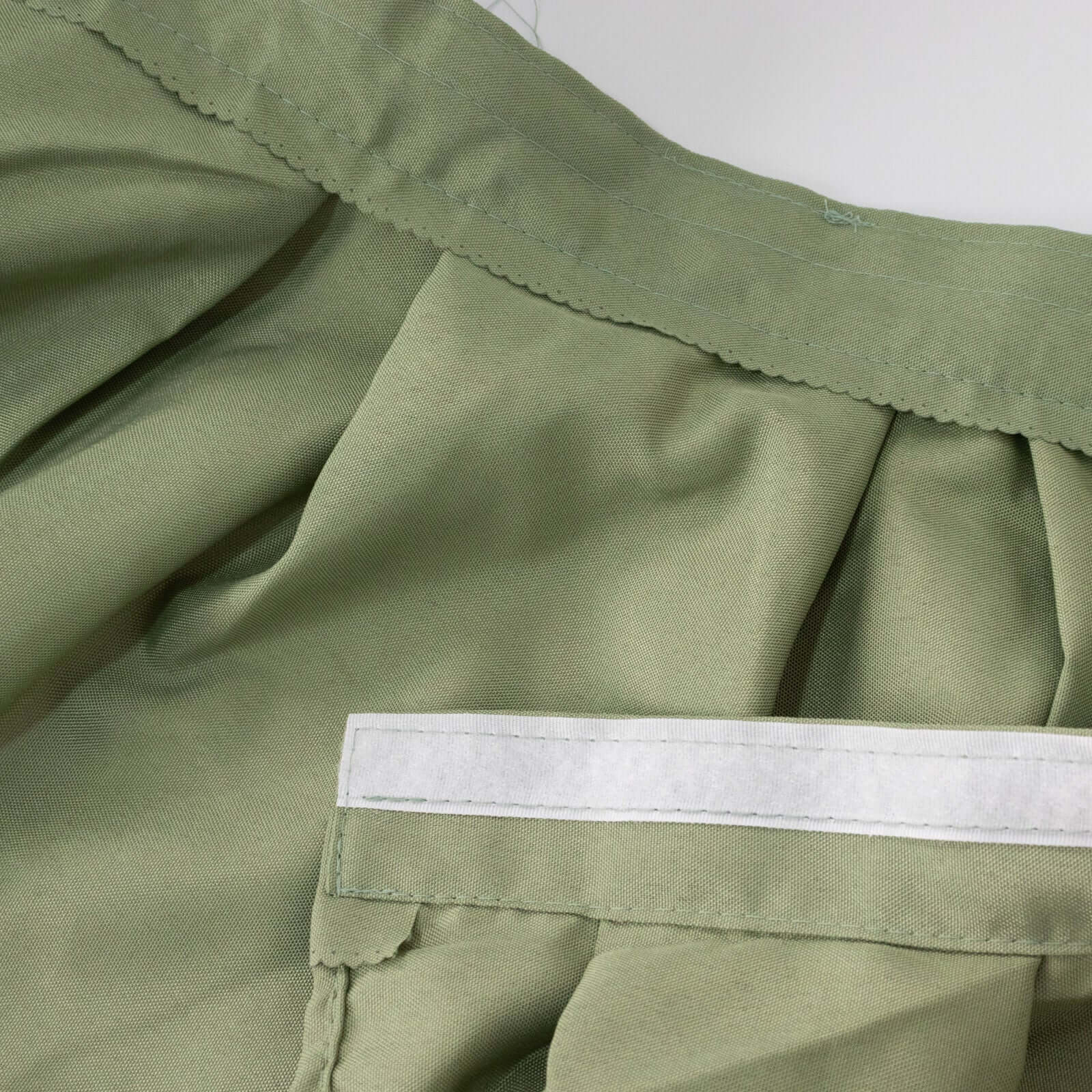 Polyester Table Skirt 21ft Dusty Sage Green - Stylish Pleated Table Cover - Image 15