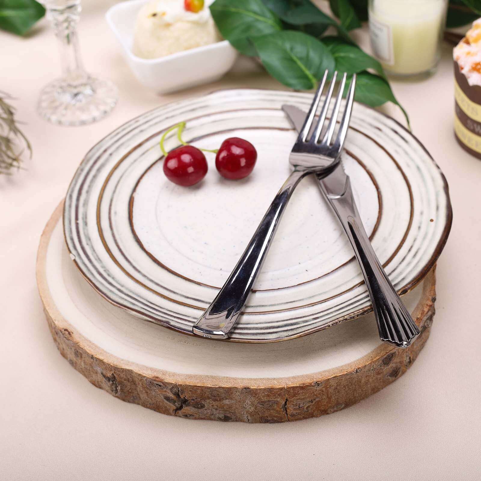 Poplar Wood Slabs Rustic Round Slices 9" Dia - Natural Table Decor for Weddings & Events - Image 8