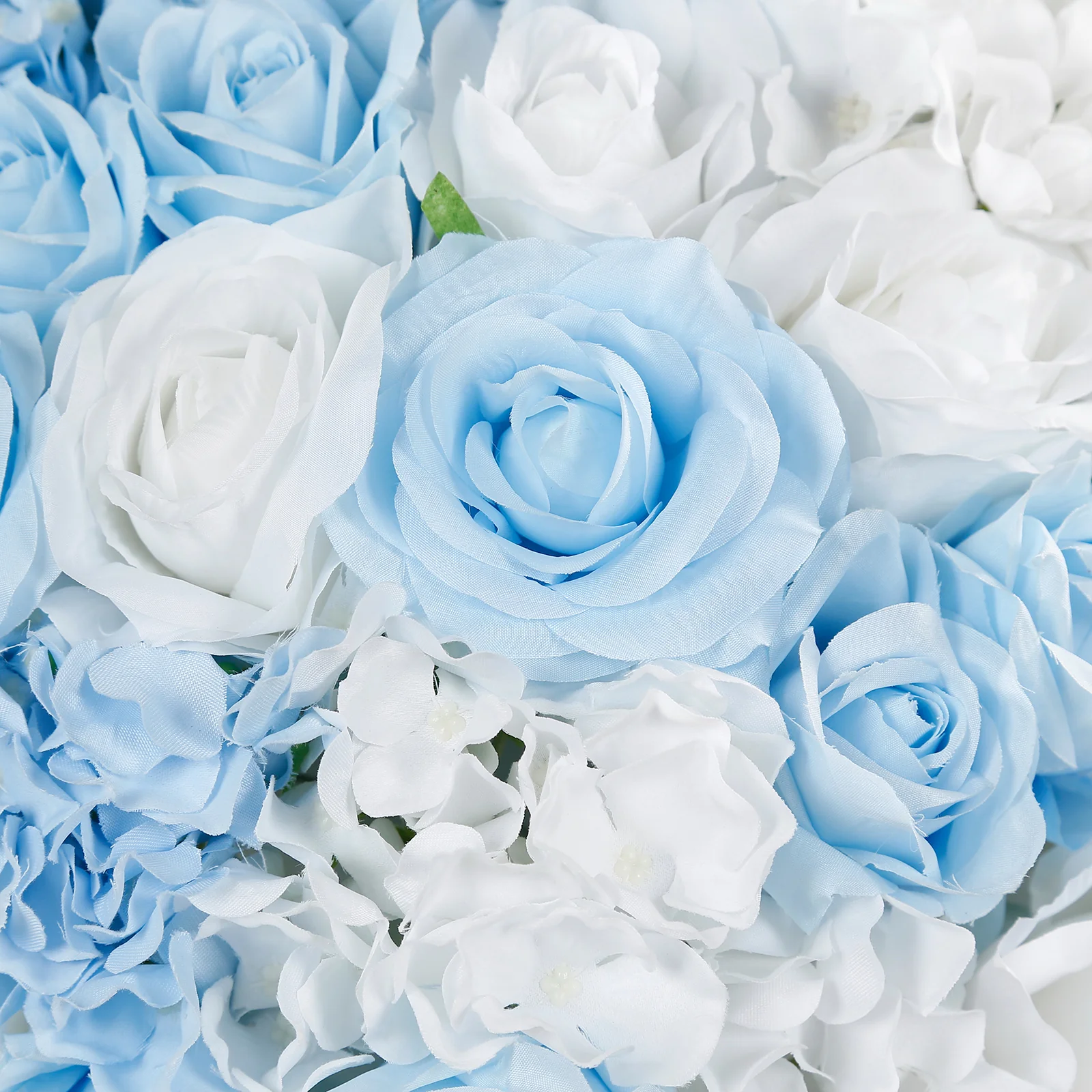 Pre-Arranged Artificial Rose Wedding Centerpiece, Light Blue Silk Rose Flower Balls Arrangement Table Decor - 20" - Image 9