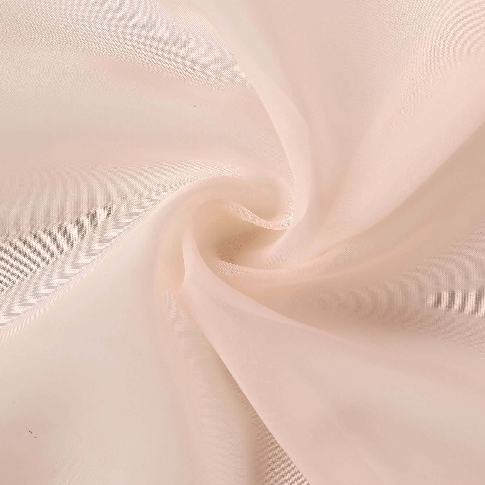 Blush Chiffon Drape Curtain, Durable Flame Resistant Backdrop Panel Ceiling Decoration With Rod Pocket 5ftx14ft - Image 7