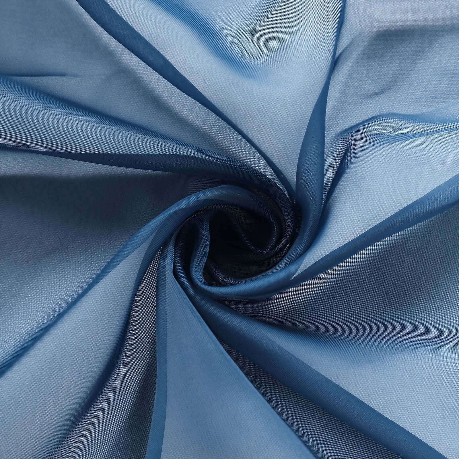 Chiffon Table Runner 6ft Navy Blue - Lightweight Table Linen - Image 7