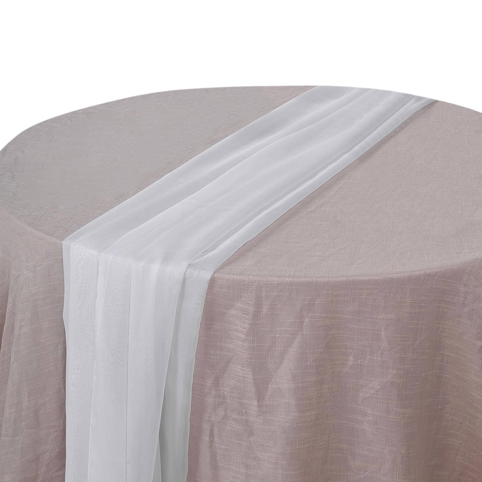 Chiffon Table Runner 6ft White - Stylish & Lightweight Event Table Decor - Image 8