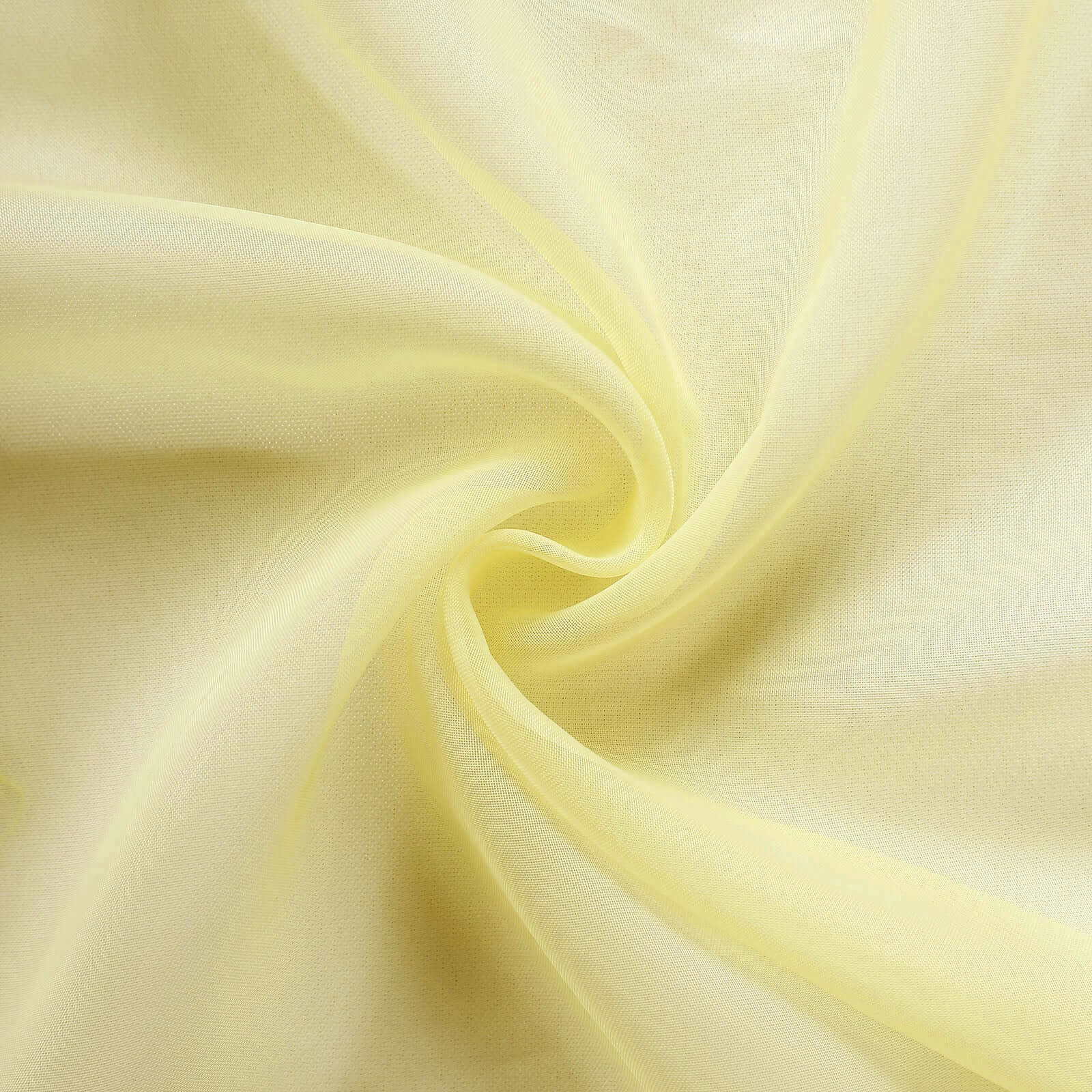Chiffon Table Runner 6ft Yellow - Lightweight Table Linen - Image 8