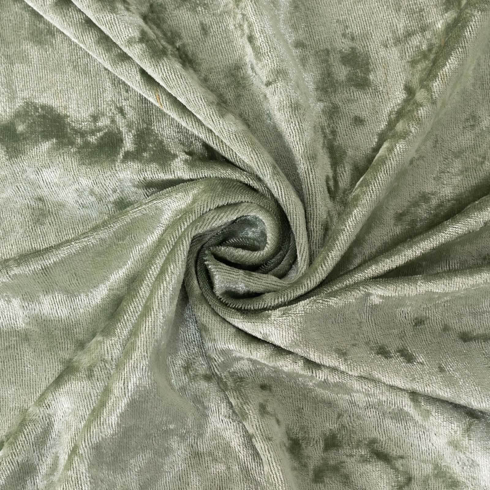 Premium Crushed Velvet Rectangle Tablecloth 90"x156" Sage Green - Seamless Soft & Reusable Table Cover - Image 7