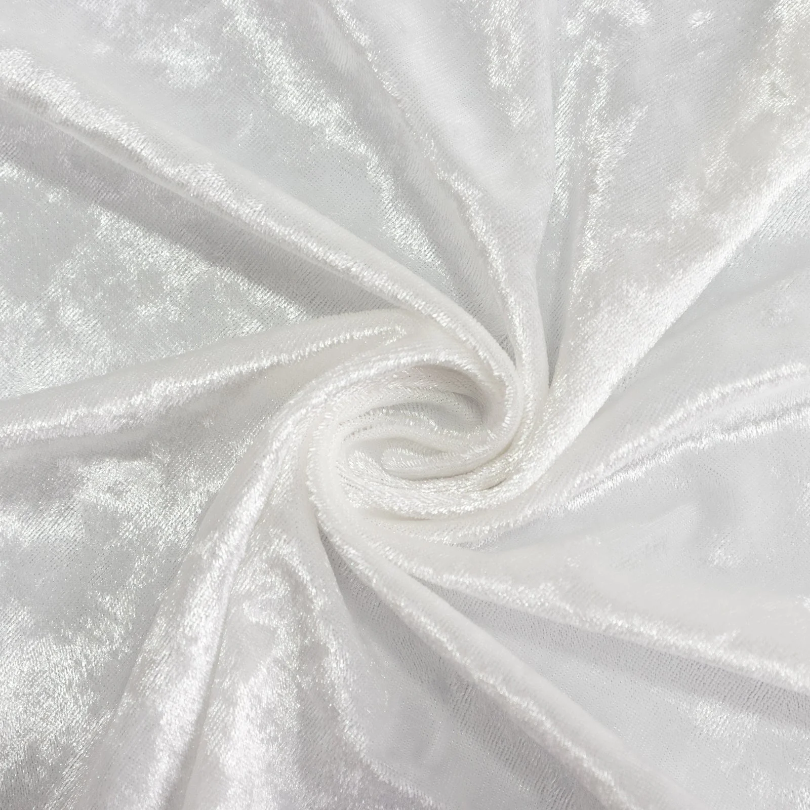 Premium Crushed Velvet Round Tablecloth 120" White - Seamless Soft & Graceful Reusable Table Cover - Image 8