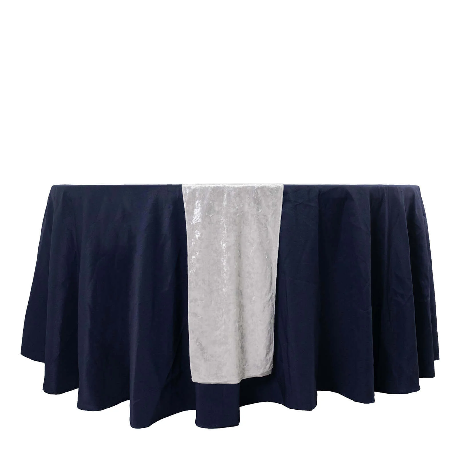 Premium Crushed Velvet Table Runner 12"x108" White - Soft & Classy Table Linen for Events - Image 7
