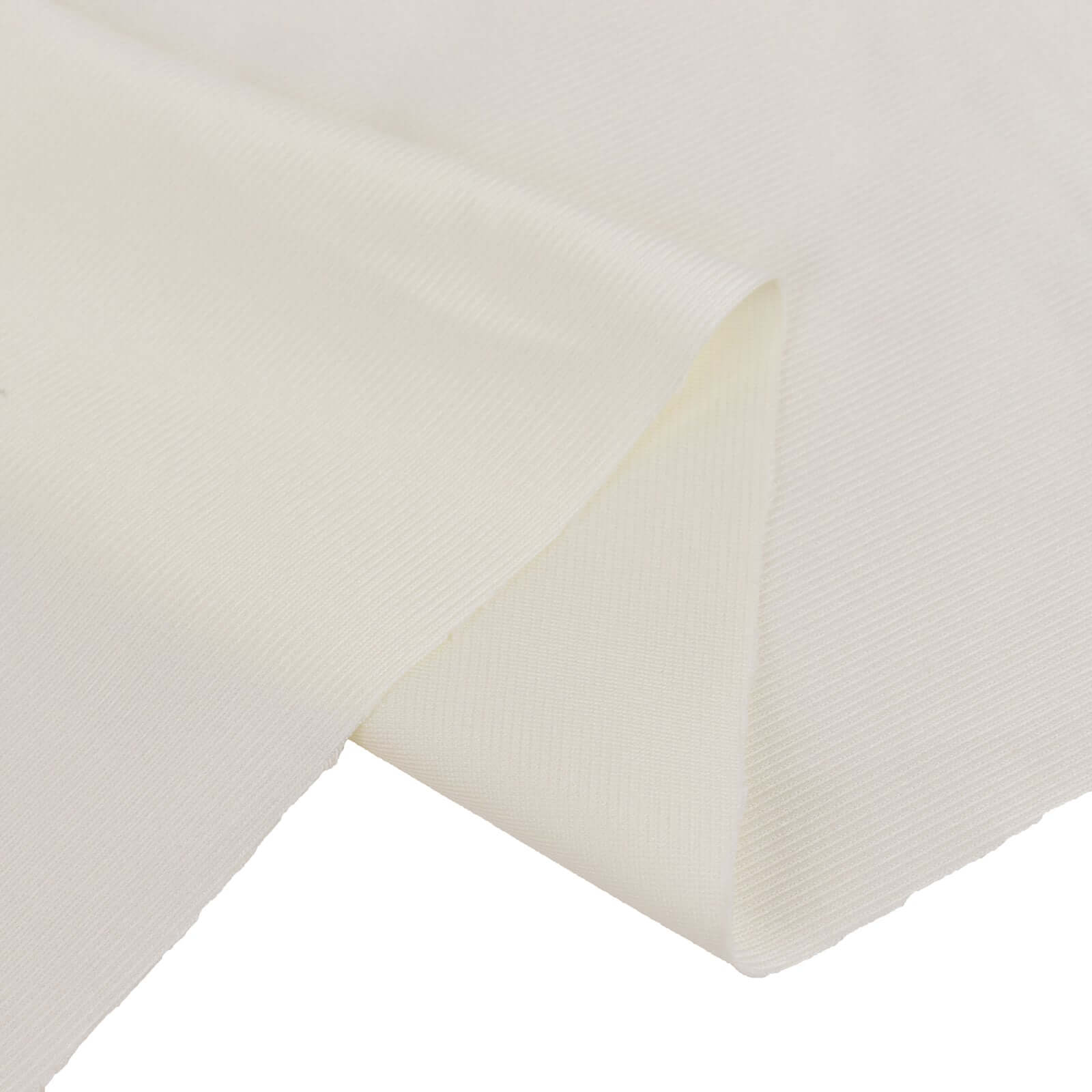 Ivory Scuba Polyester Fabric Bolt, Wrinkle Free DIY Craft Fabric Roll - 60"x10 Yards - Image 2