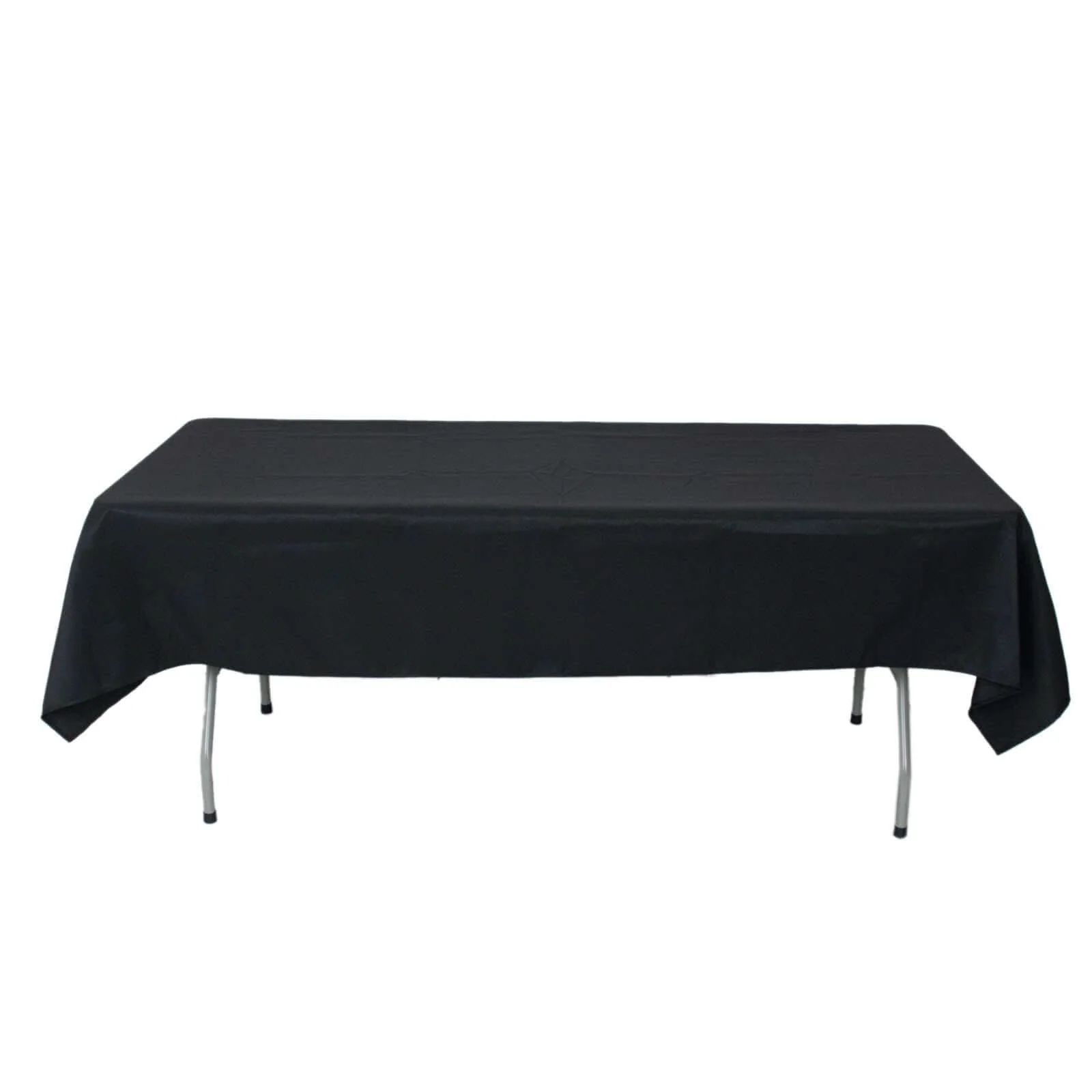 Premium Polyester Rectangle Tablecloth 54"x96" Black - 220GSM Stain-Proof Table Cover - Image 5
