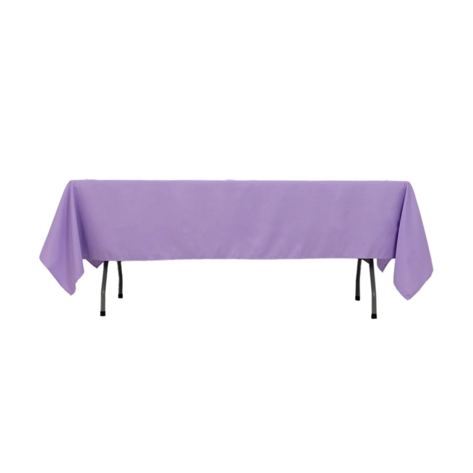 Premium Polyester Rectangle Tablecloth 60"x102" Lavender Lilac - 220GSM Wrinkle-Resistant Table Cover - Image 5
