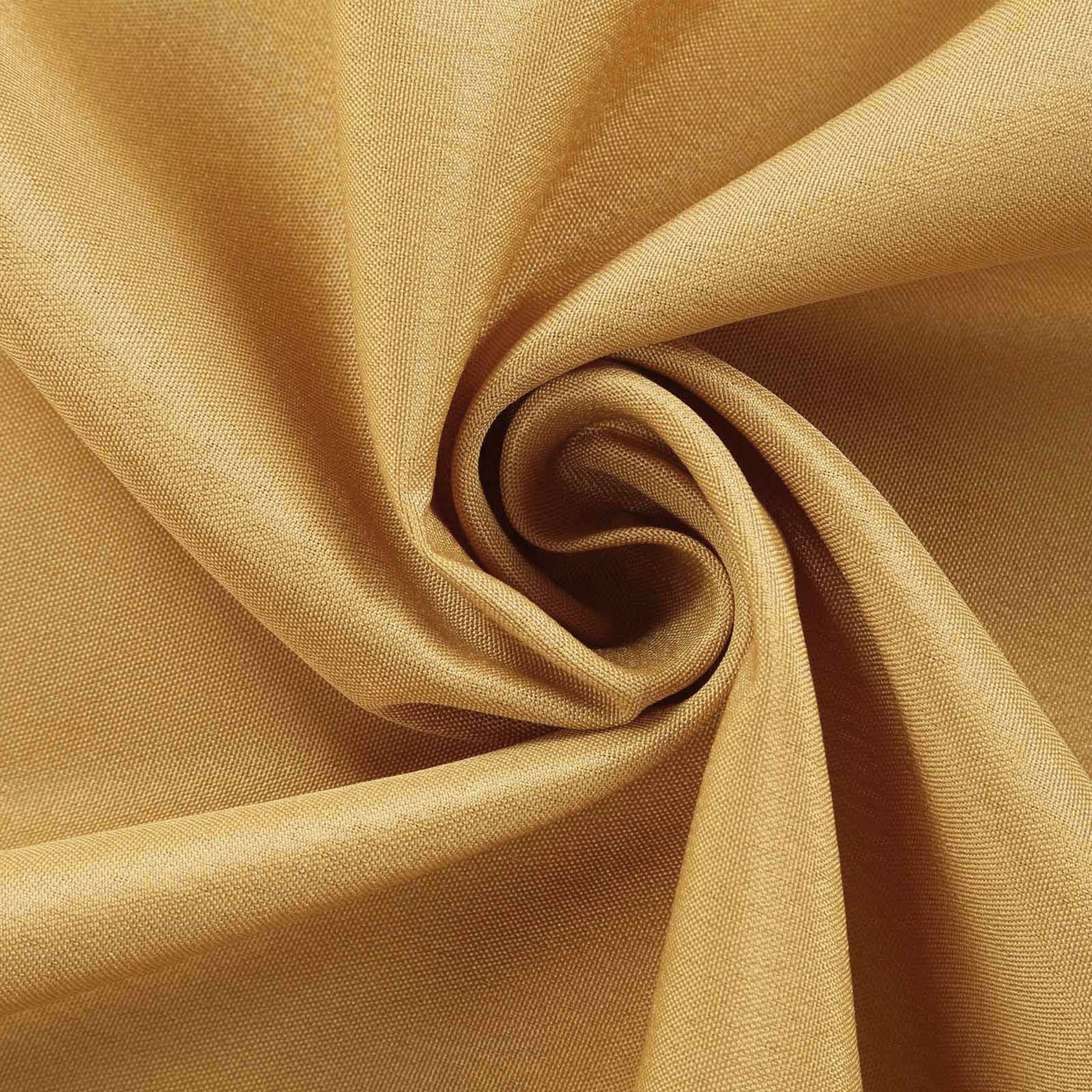 Premium Polyester Rectangle Tablecloth 60"x126" Gold - 220GSM Wrinkle-Resistant Table Cover - Image 8