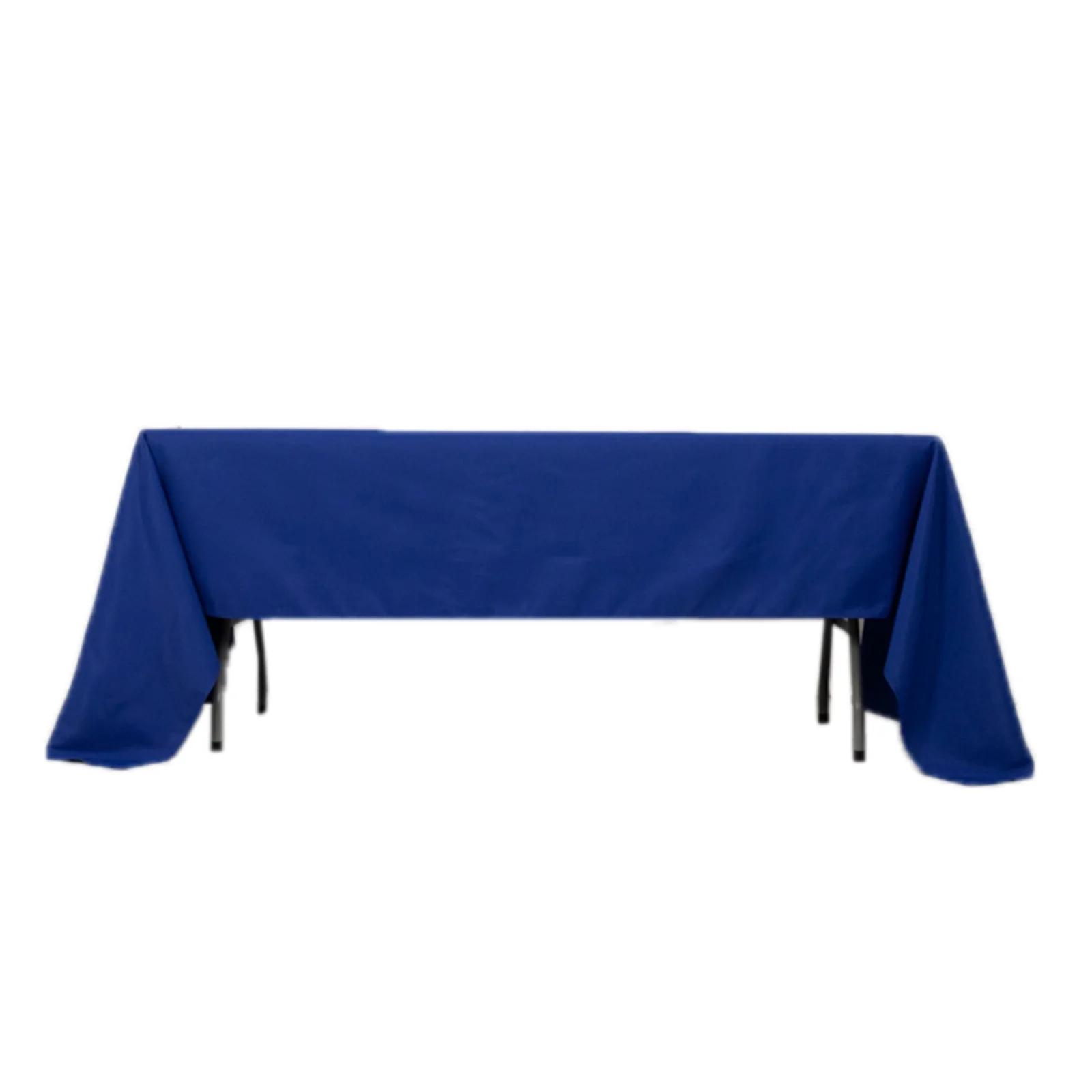 Premium Polyester Rectangle Tablecloth 60"x126" Royal Blue - 220GSM Wrinkle-Resistant Table Cover - Image 3