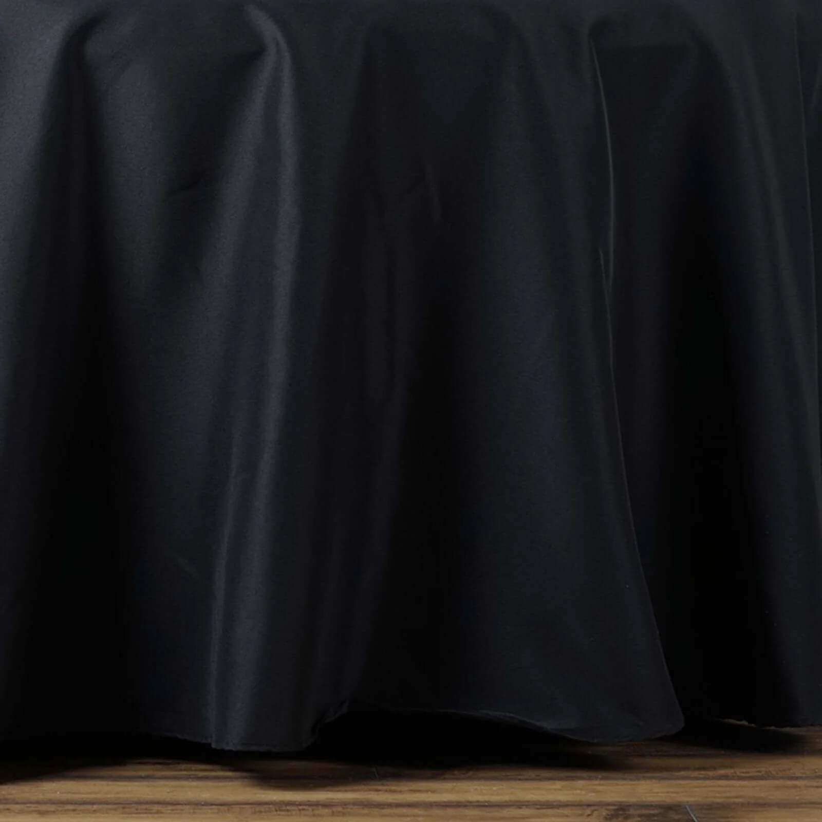 Premium Polyester Rectangle Tablecloth 72"x120" Black - 220GSM Wrinkle-Resistant & Durable Table Cover - Image 2