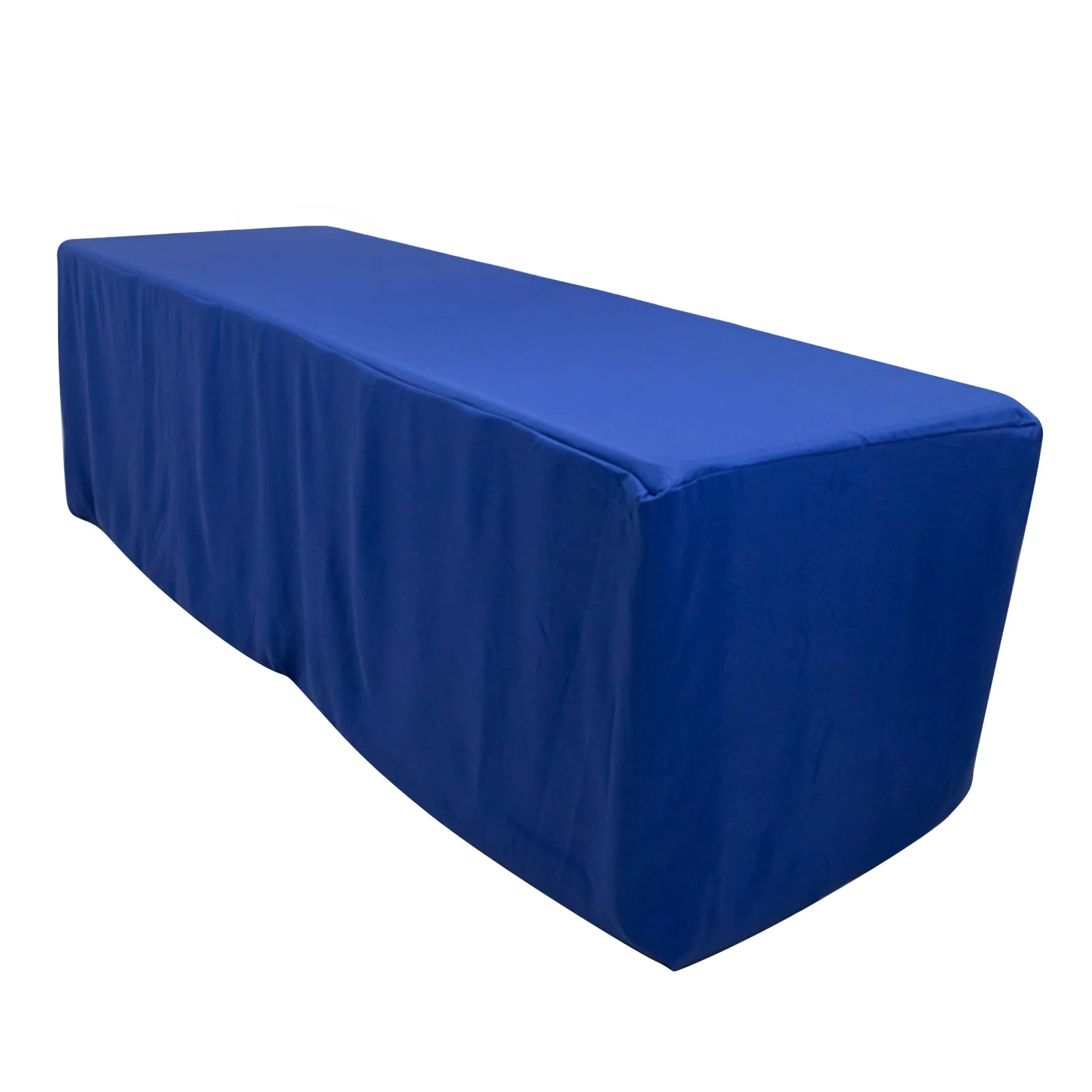 Premium Polyester Rectangle Tablecloth 8ft Royal Blue - Durable Fitted 220GSM Table Cover - Image 3