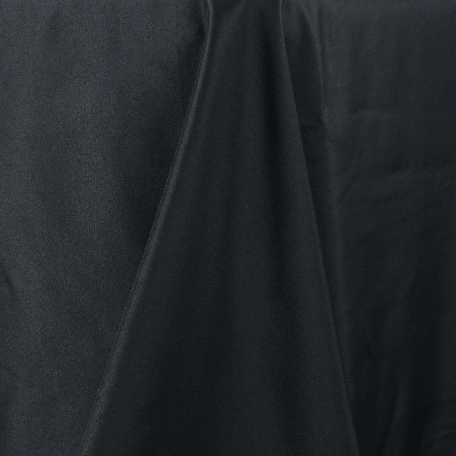 Premium Polyester Rectangle Tablecloth 90"x132" Black - Seamless 220GSM Wrinkle-Resistant & Durable Fabric - Image 3