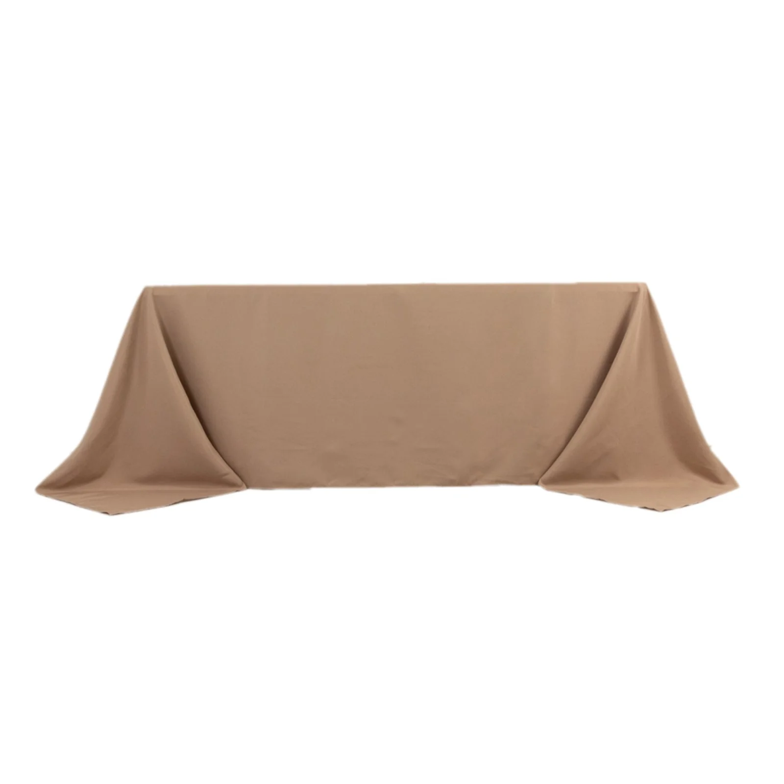 Premium Polyester Rectangle Tablecloth 90"x132" Nude - Seamless 220GSM Wrinkle-Resistant & Durable Fabric - Image 6