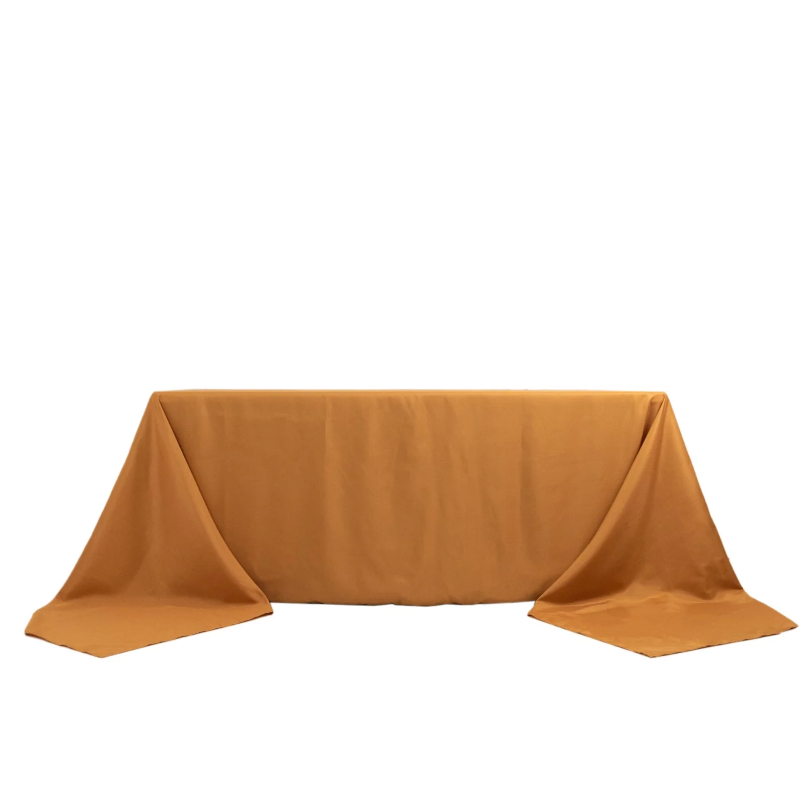 Premium Polyester Rectangle Tablecloth 90"x156" Gold - Seamless 220GSM Wrinkle-Resistant & Durable Finish - Image 7
