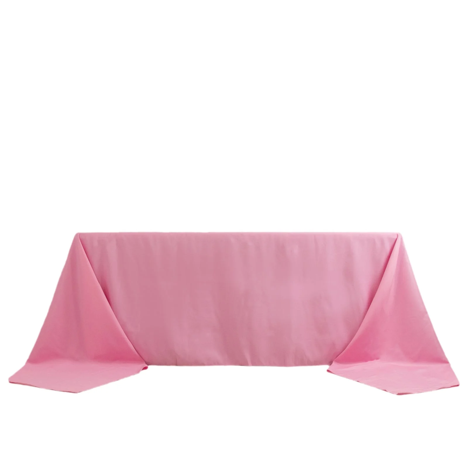 Premium Polyester Rectangle Tablecloth 90"x156" Pink - Seamless 220GSM Wrinkle-Resistant & Durable Finish - Image 7