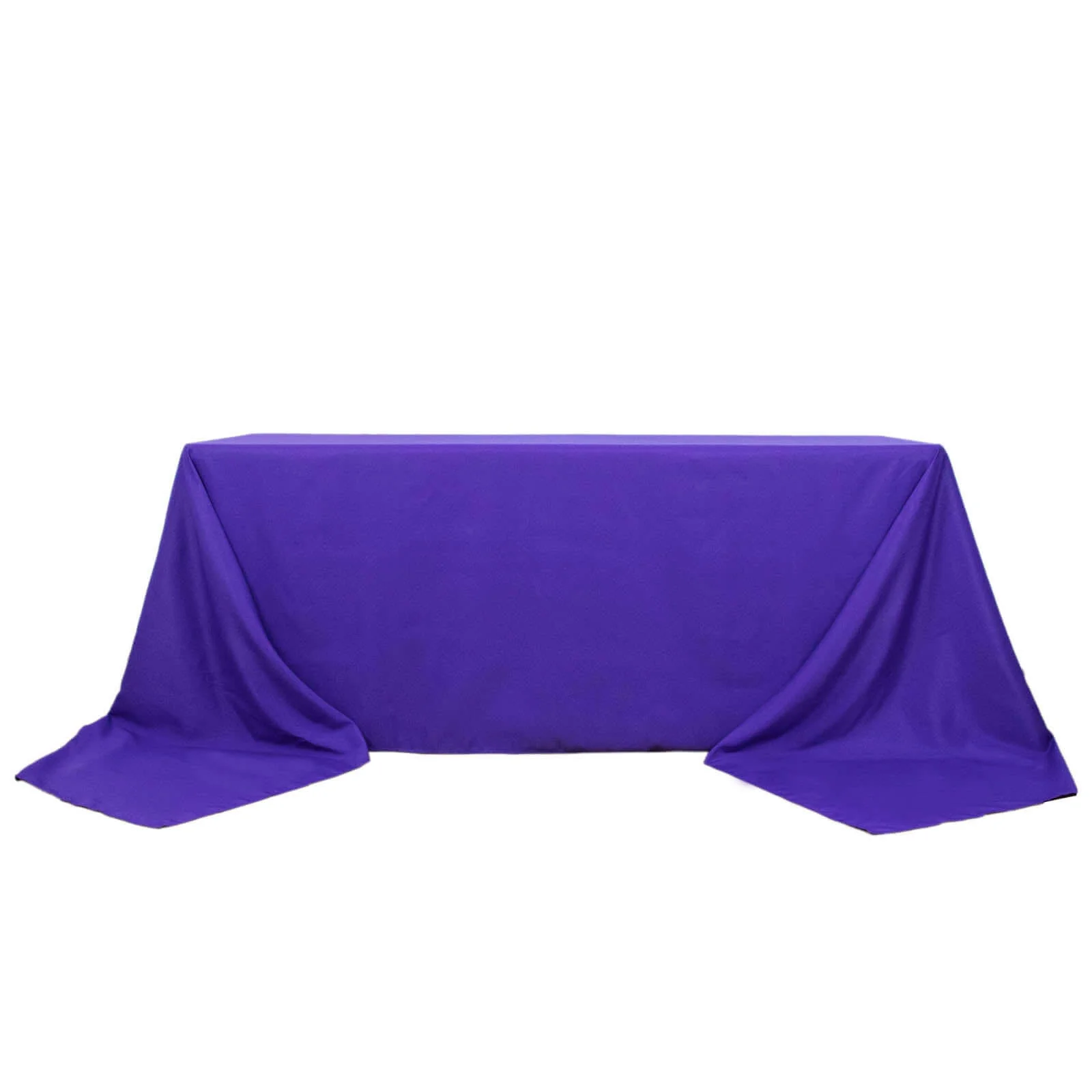 Premium Polyester Rectangle Tablecloth 90"x156" Purple - Seamless 220GSM Wrinkle-Resistant & Durable Finish - Image 6