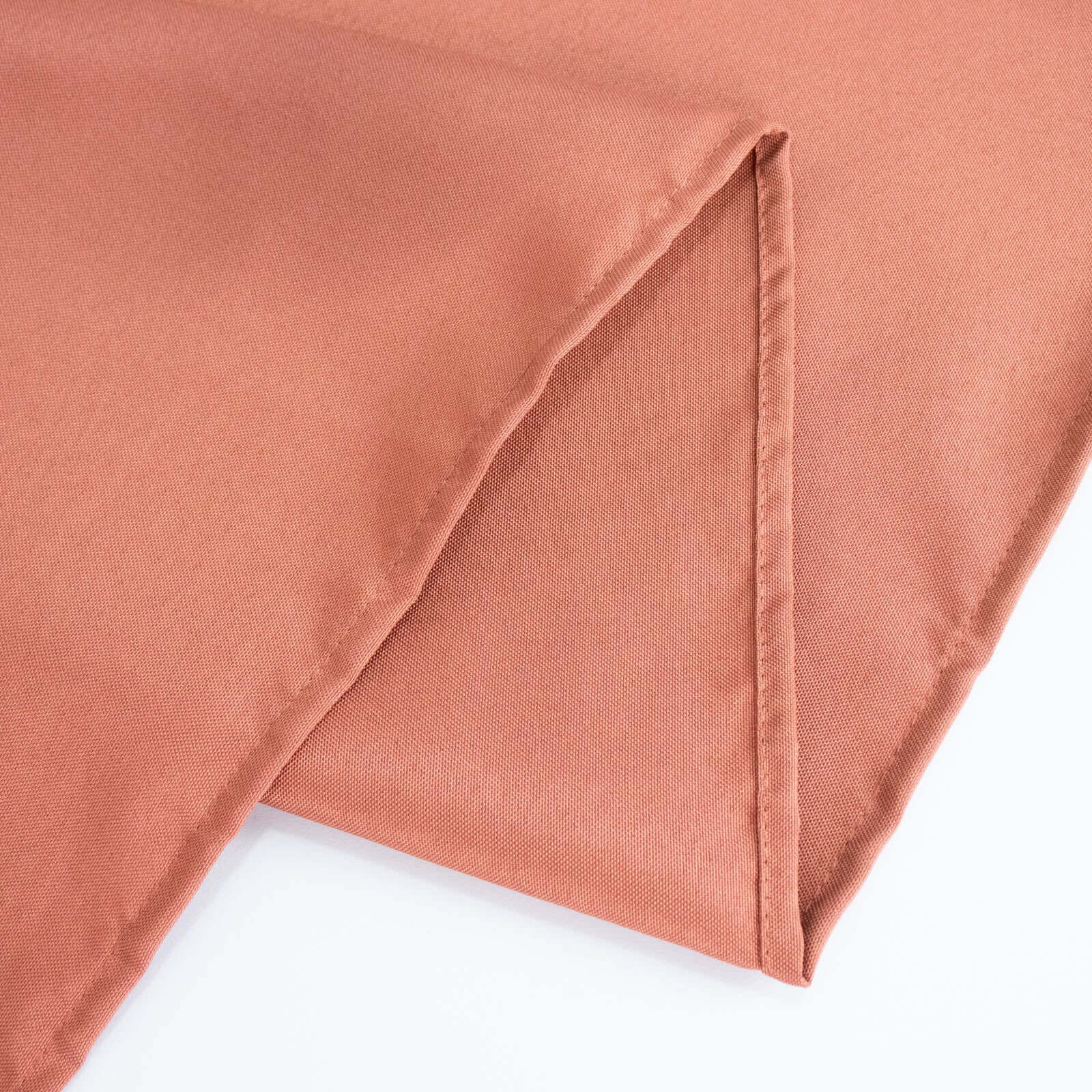 Premium Polyester Rectangle Tablecloth 90"x156" Terracotta (Rust) - Seamless 220GSM Wrinkle-Resistant & Durable Finish - Image 14