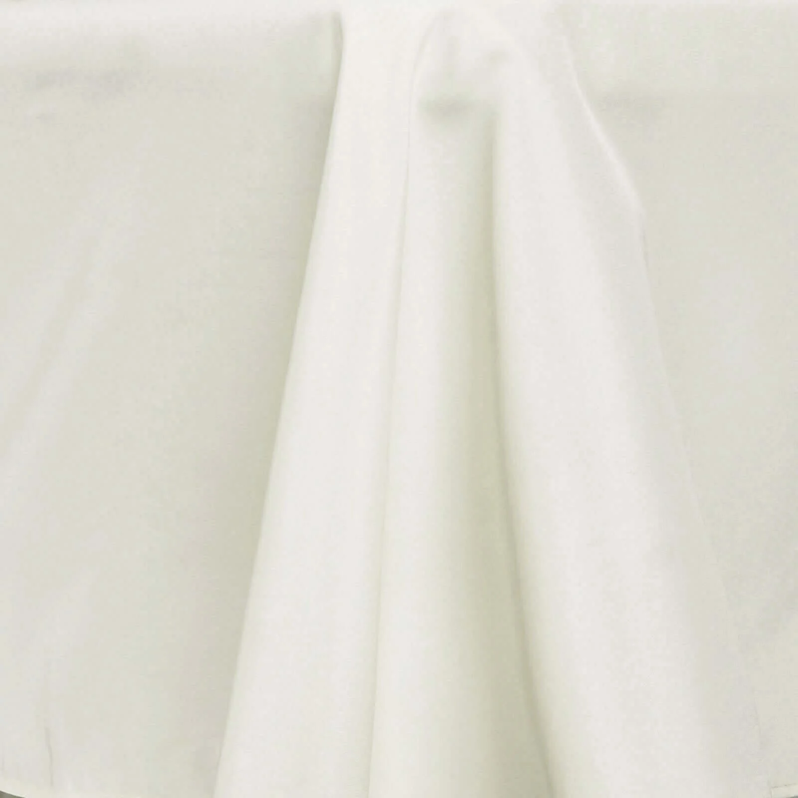 Premium Polyester Round Tablecloth 132" Ivory - Seamless 220GSM Table Cover - Image 8