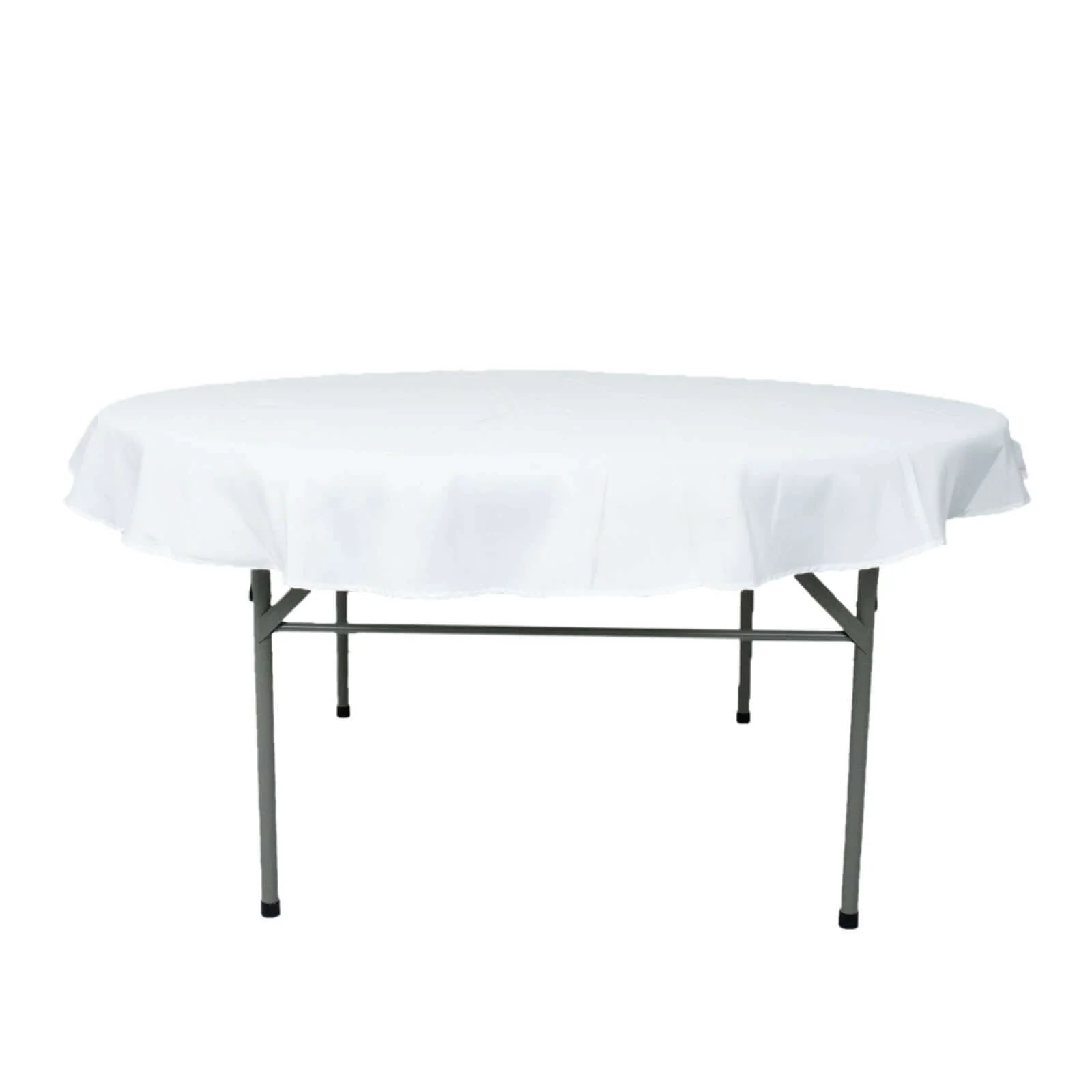 Premium Polyester Round Tablecloth 70" White - 220GSM Wrinkle-Resistant and Durable Table Cover for Weddings & Events - Image 7