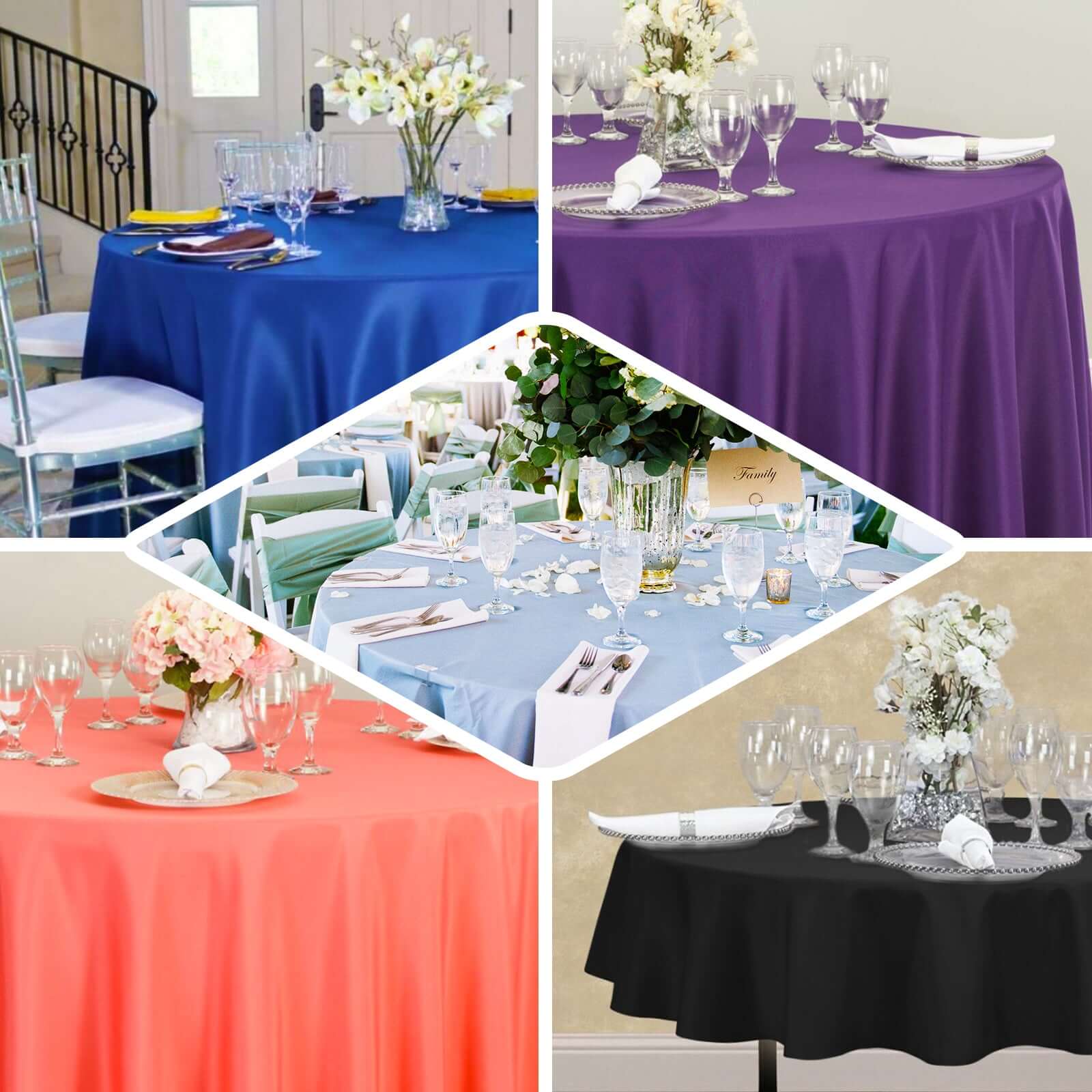Premium Polyester Round Tablecloth 90" Sage Green - 220GSM Wrinkle-Resistant & Durable Table Cover - Image 8