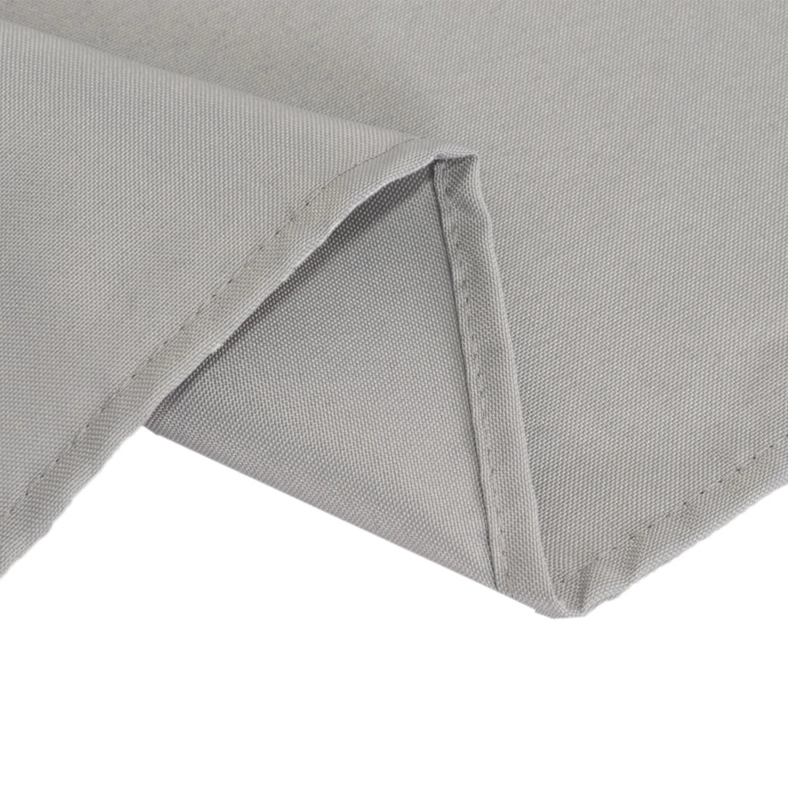 Premium Polyester Square Table Overlay 70"x70" Silver - 220GSM Wrinkle-Resistant Table Cover - Image 5