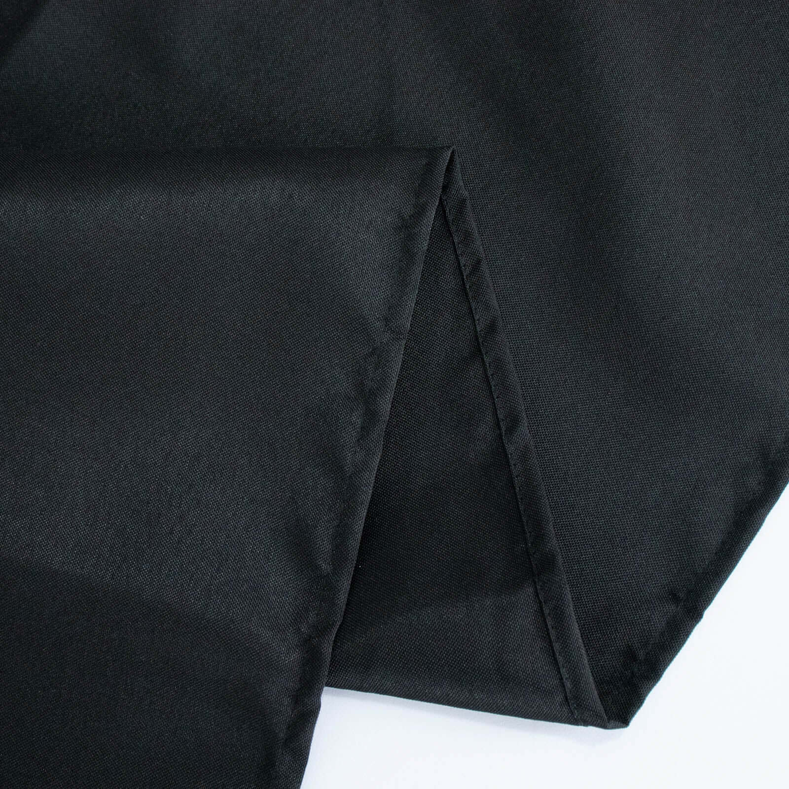 Premium Polyester Square Table Overlay 90"x90" Black - 220GSM Wrinkle-Resistant & Durable Table Topper - Image 5