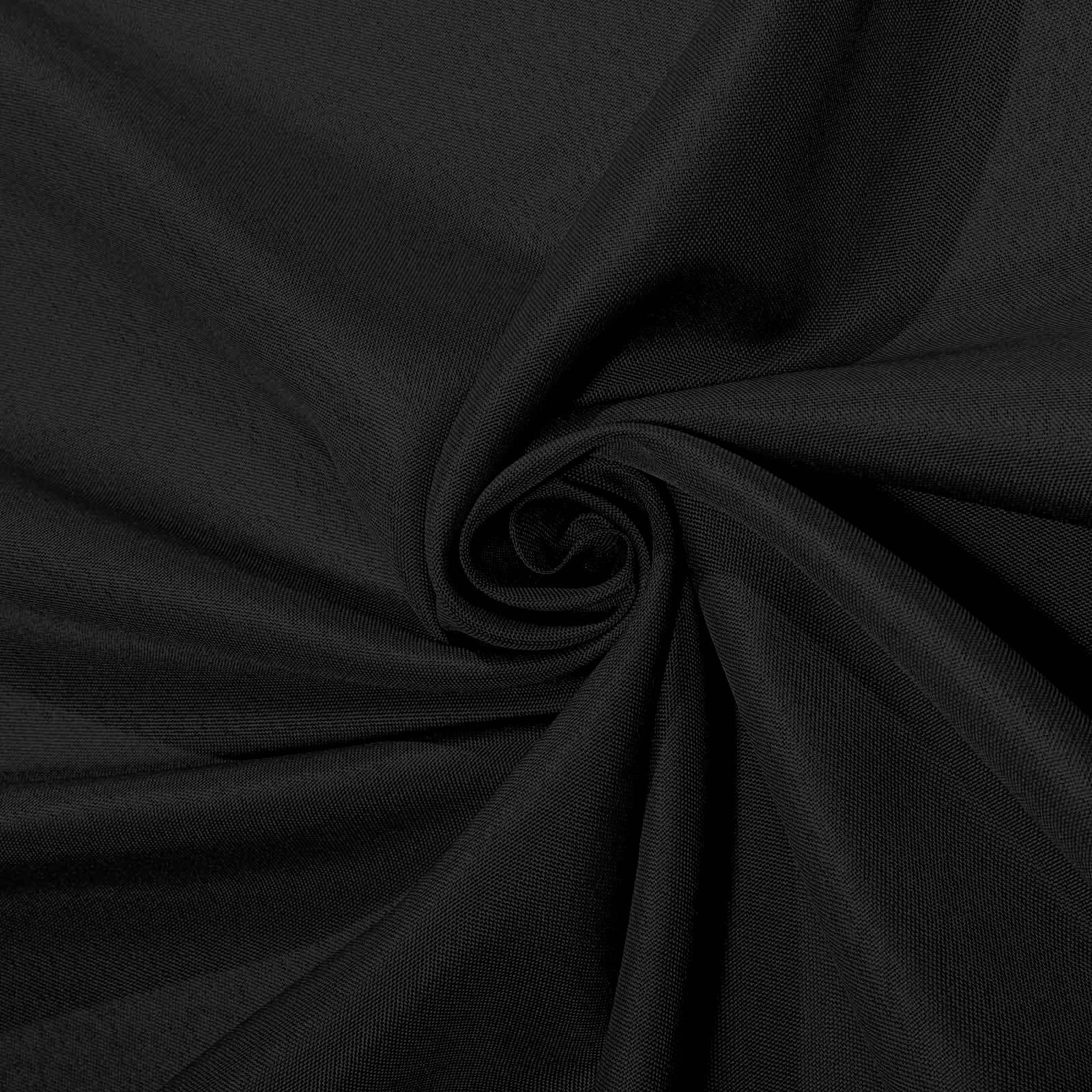 Premium Polyester Square Tablecloth 70"x70" Black - Wrinkle-Resistant 220GSM Table Cover for Stylish Event Decor - Image 6