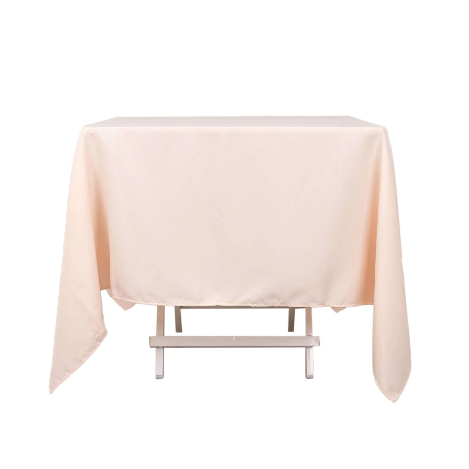 Premium Polyester Square Tablecloth 70"x70" Blush - Wrinkle-Resistant 220GSM Table Cover - Image 5