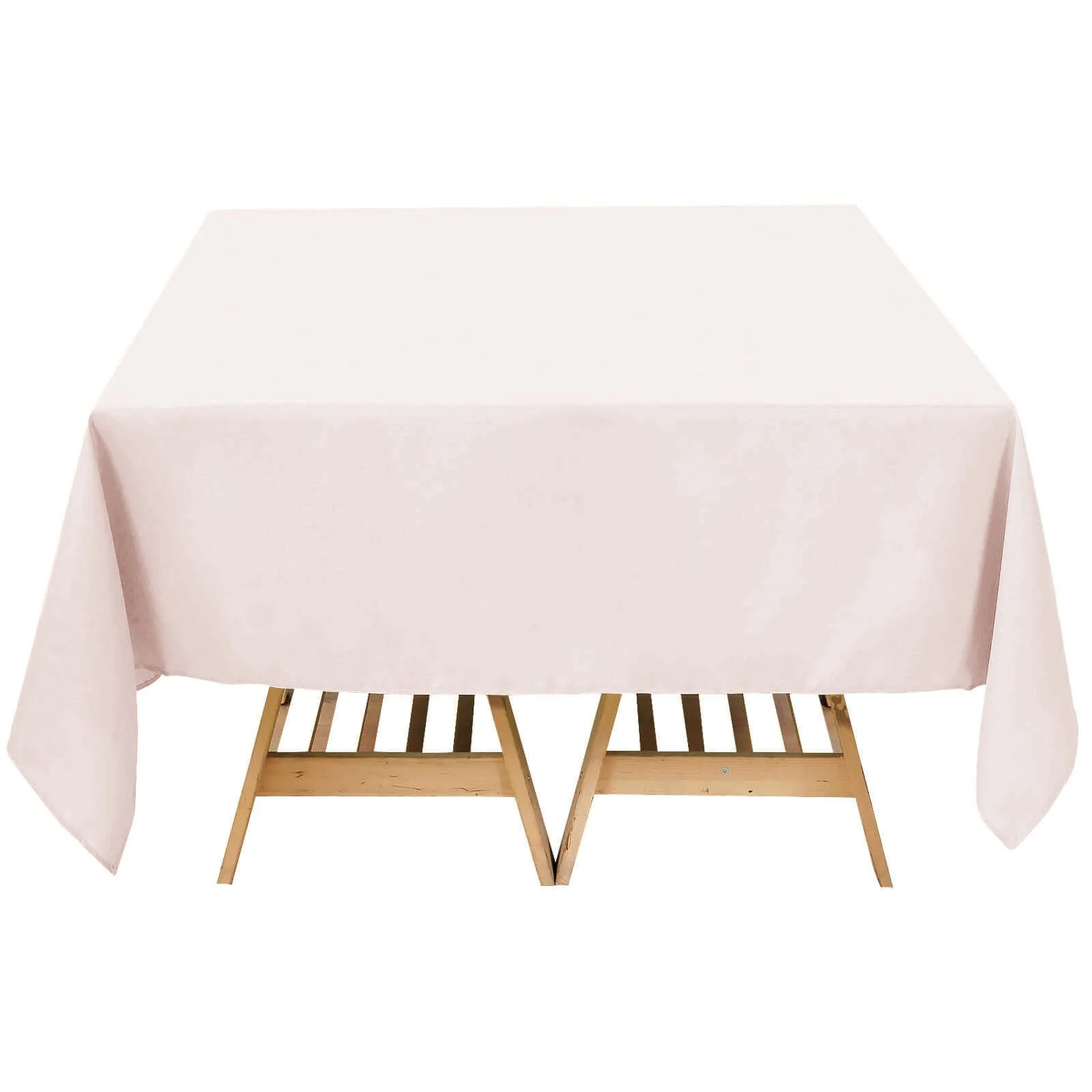 Premium Polyester Square Tablecloth 70"x70" Blush - Wrinkle-Resistant 220GSM Table Cover - Image 7